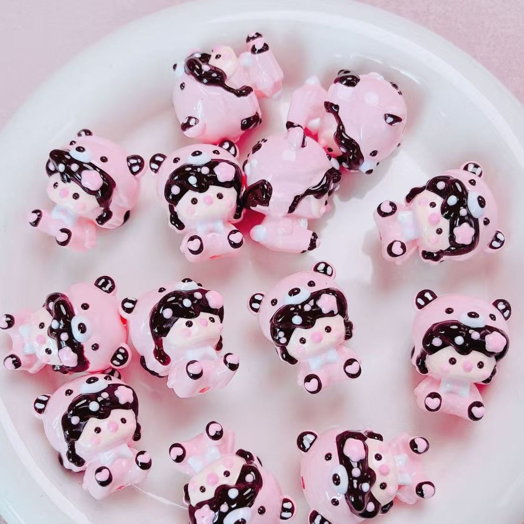 FS4333- Sweet Pea Three-dimensional Hand-painted Beads Zoe's DIY Shop