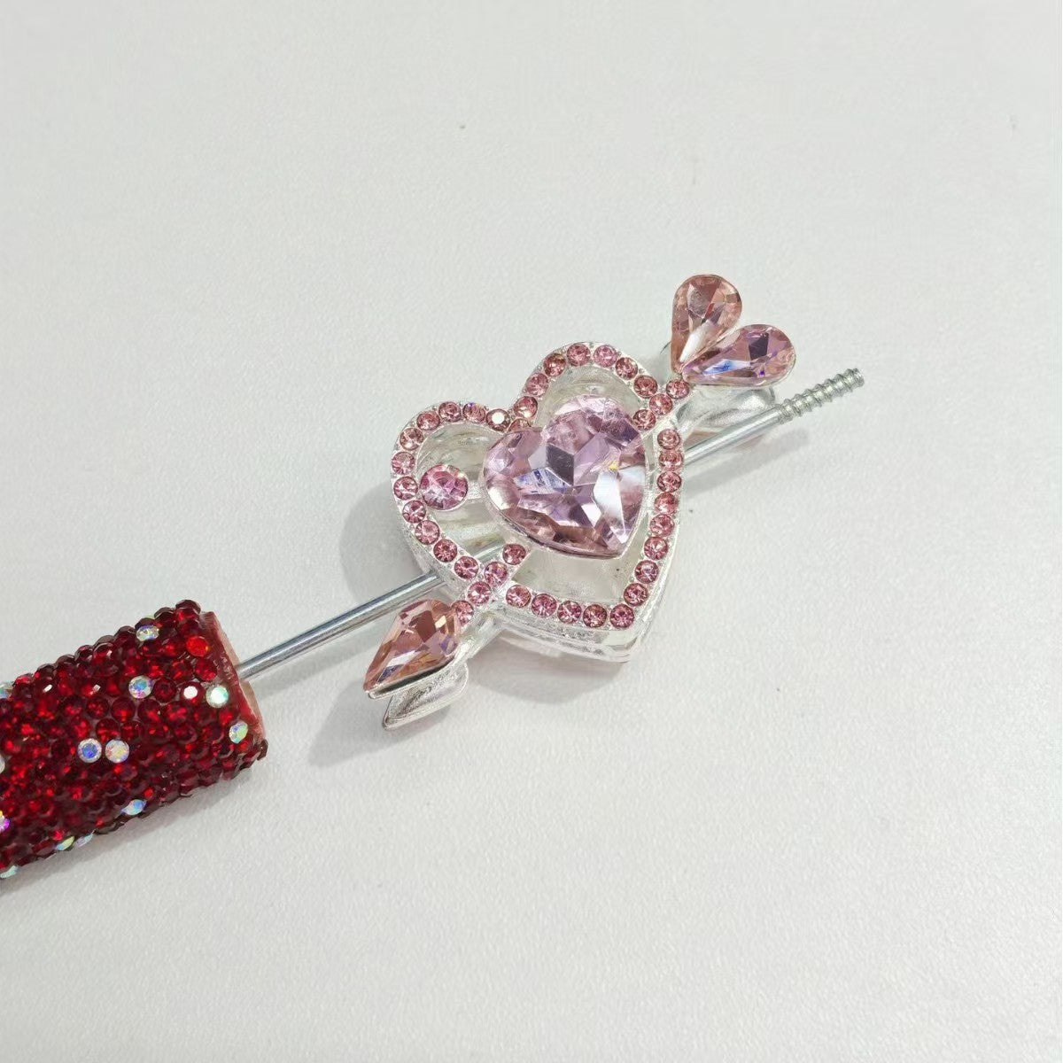 FS4951-25*48mm Alloy Beads With A Heart Pierced By An Arrow