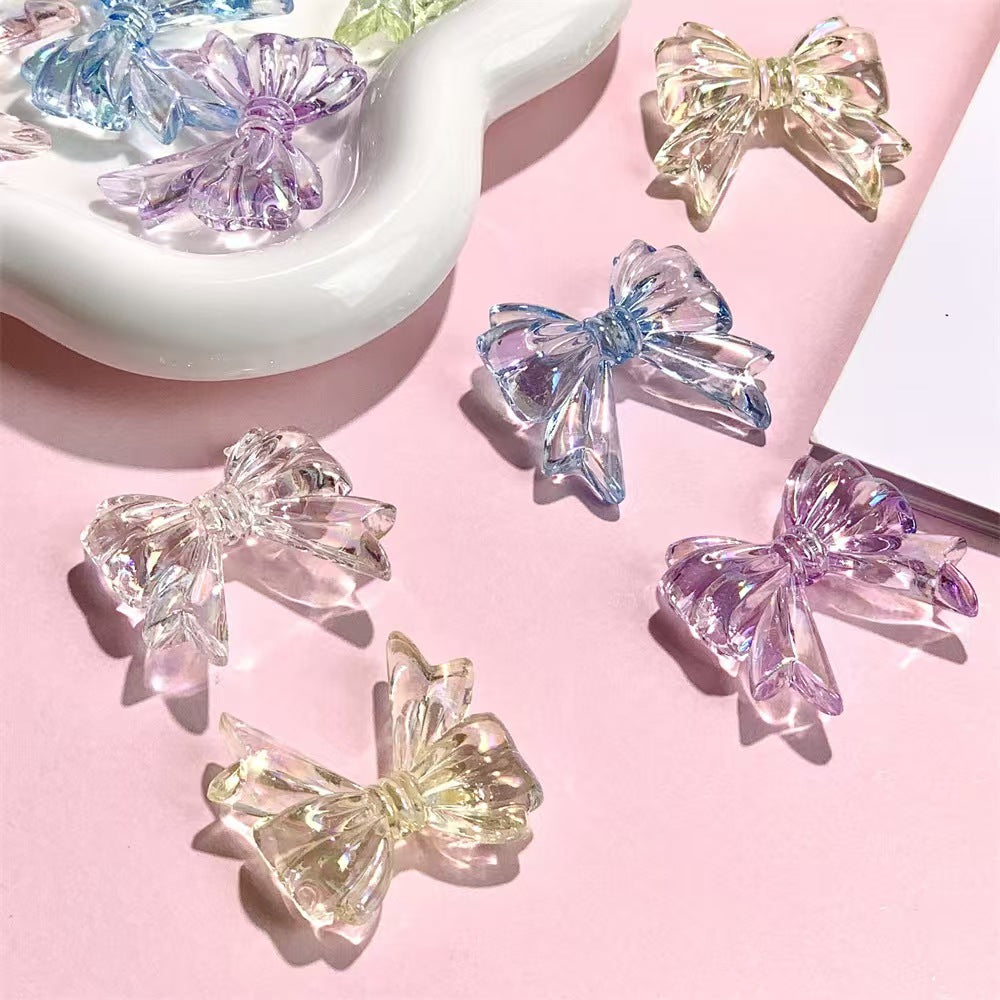 FS4046- Approximately 32×37mm Transparent Bowknot Acrylic Beads