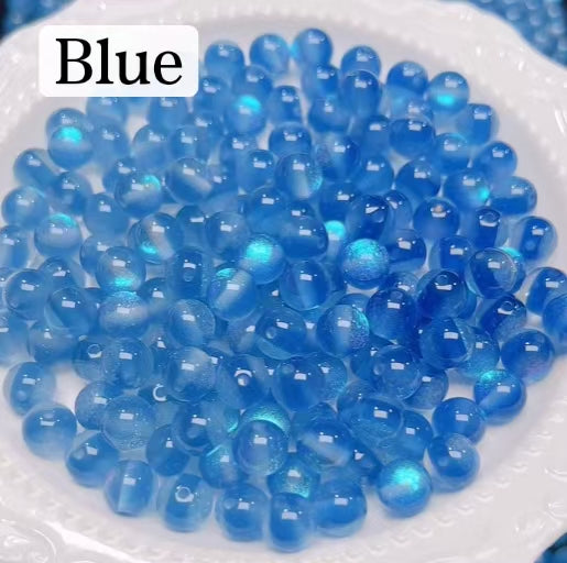 FS6034- 10Mm Optically Variable Glow-In-The-Dark Resin Beads
