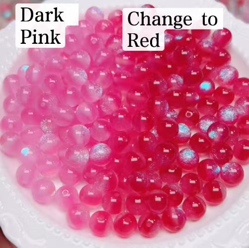 FS6034- 10Mm Optically Variable Glow-In-The-Dark Resin Beads