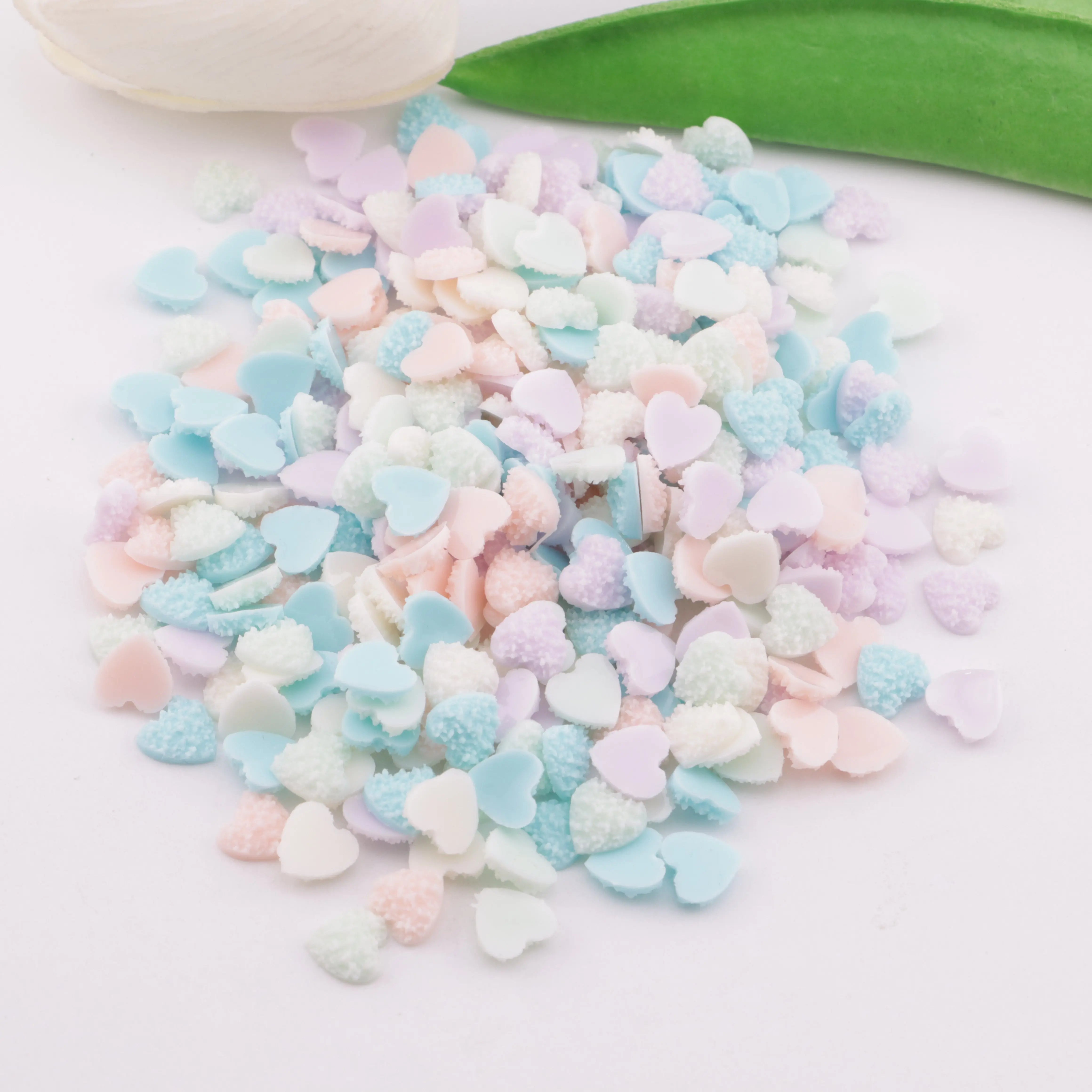 FS5995-7.5mm Sugar Heart Charms - Zoe DIY Wholesale