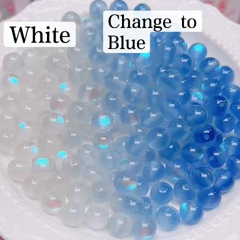 FS6034- 10Mm Optically Variable Glow-In-The-Dark Resin Beads