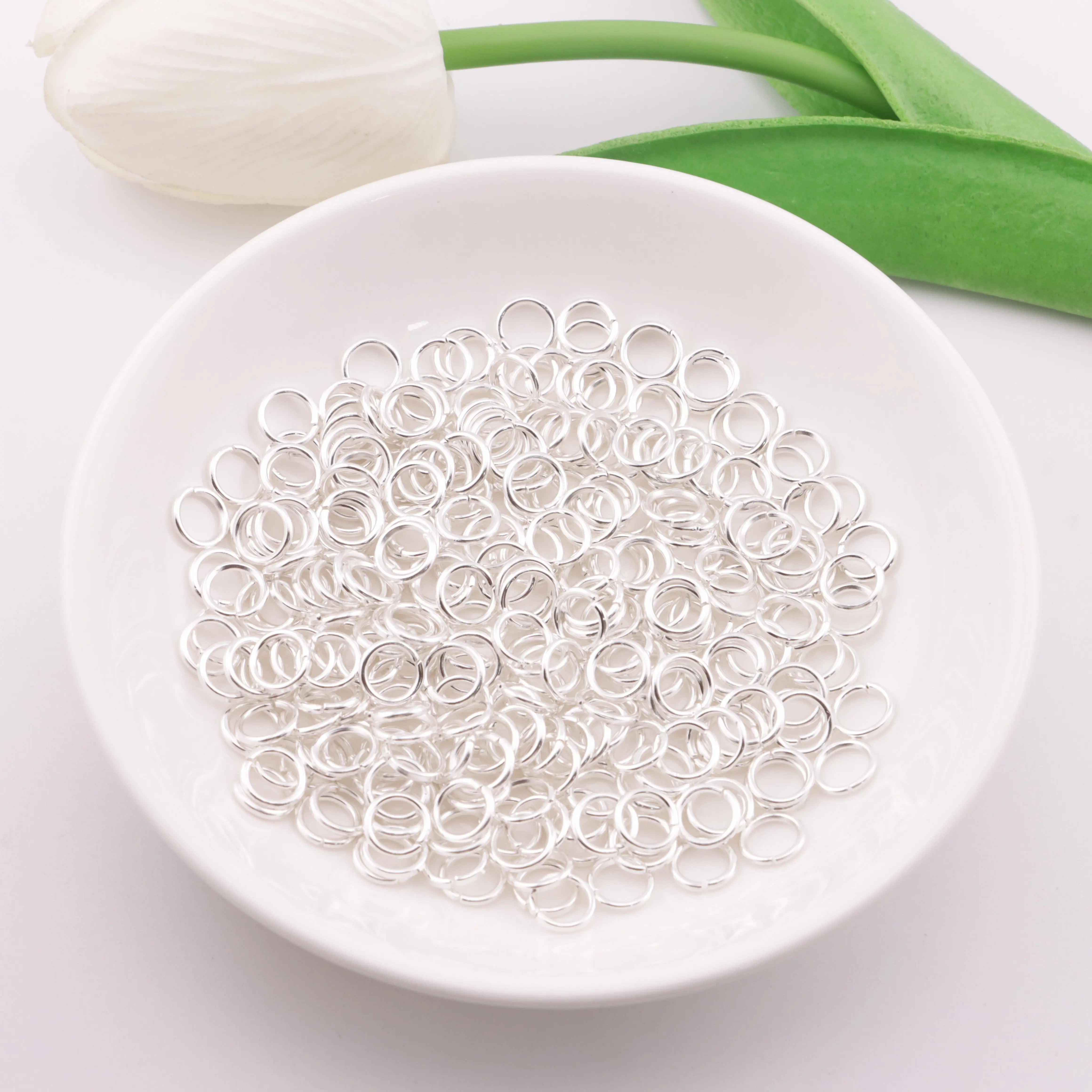 FS6084-7mm Closed Jump Rings Closed And Open Loops For DIY Projects - Zoe DIY Wholesale
