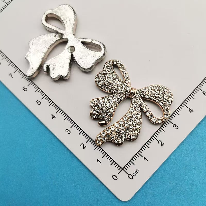 FS5344- Plastic-Bottom Bows Charms Plastic Bottom Bow Patches Zoe's DIY Shop