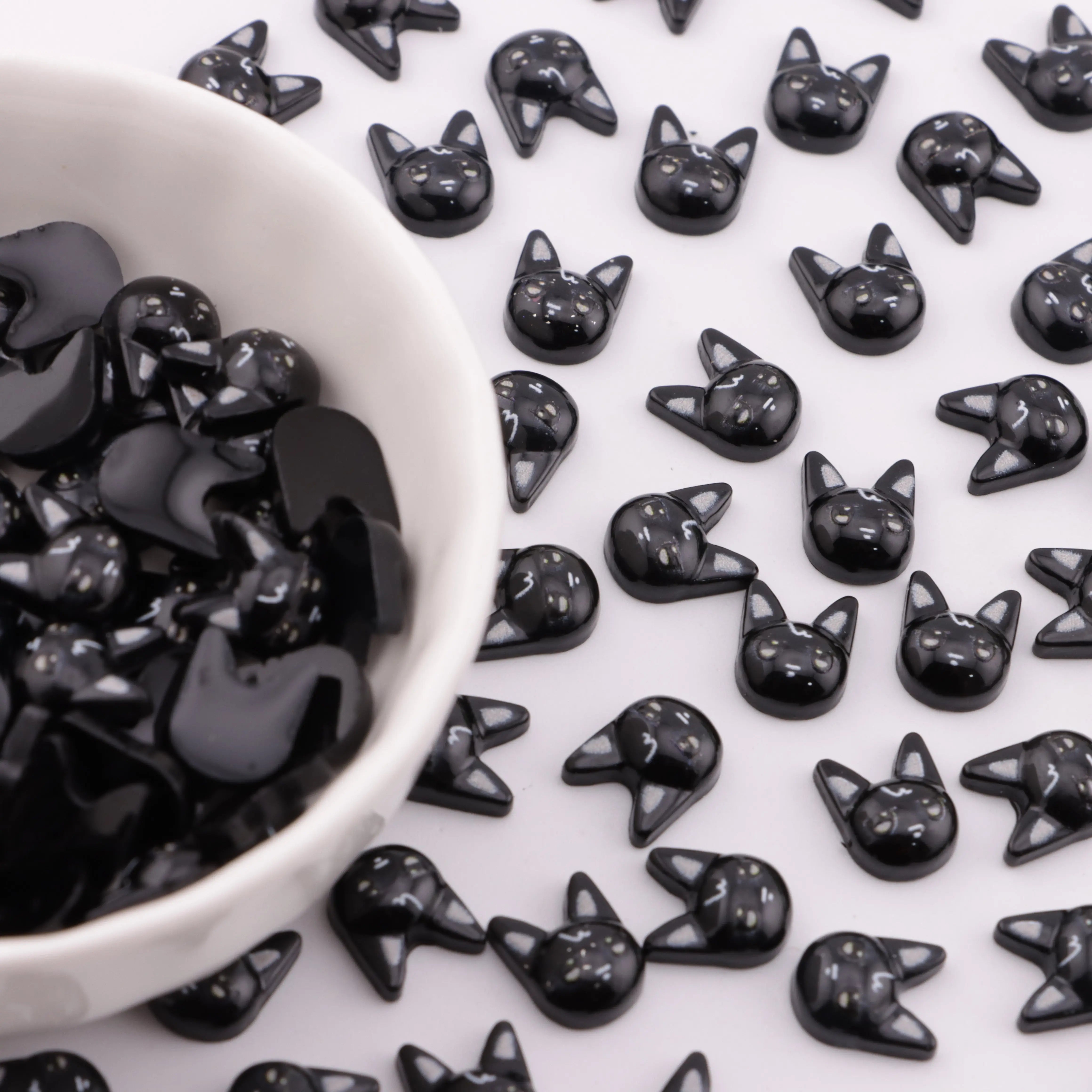 FS5969-8*10mm Black Cat Charms - Zoe DIY Wholesale