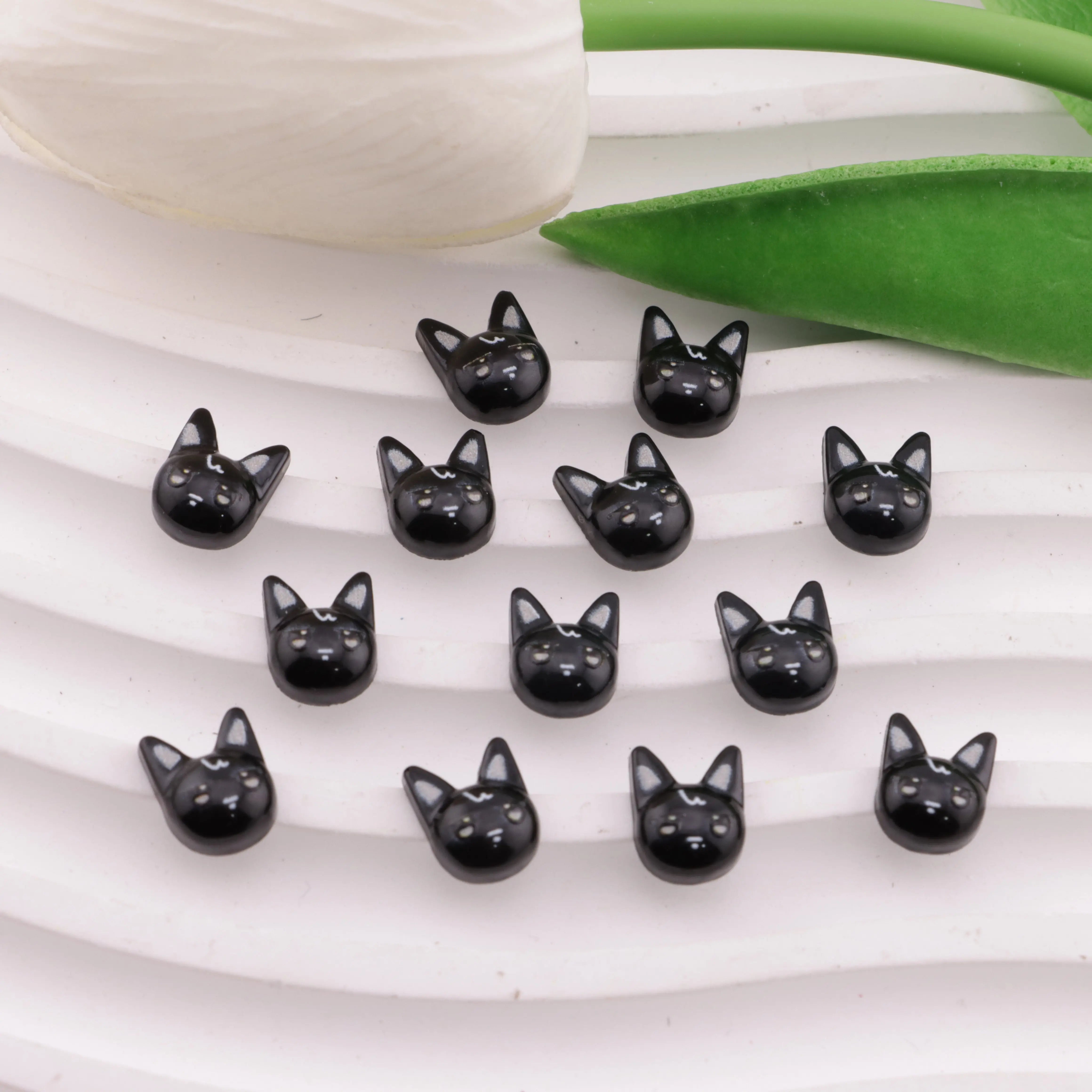 FS5969-8*10mm Black Cat Charms - Zoe DIY Wholesale