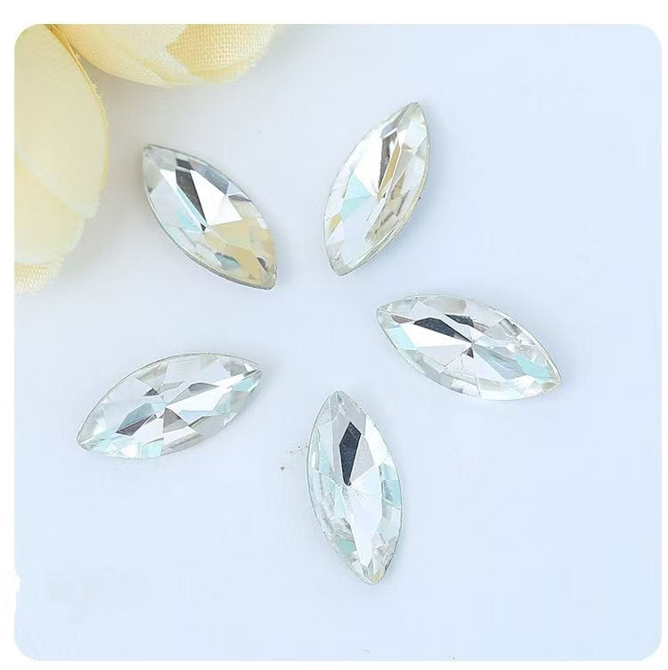 FS3791- 4*8mm Horse Eyes Diamonds Flat-Bottomed Marquise Diamonds Zoe's DIY Shop