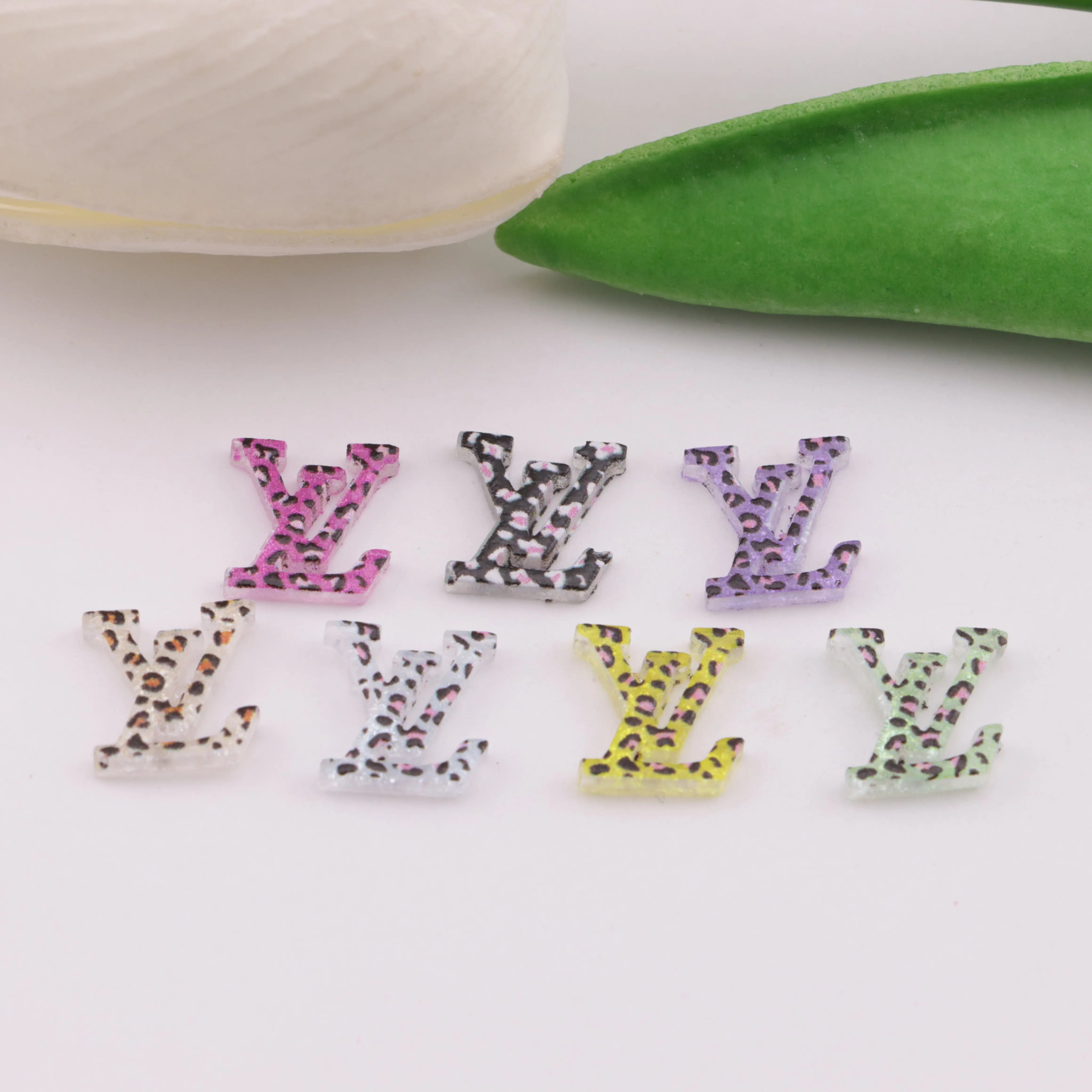 9.5×10mm LV Colourful Leopard Charms LV Leopard Print Patch Zoe's DIY Shop