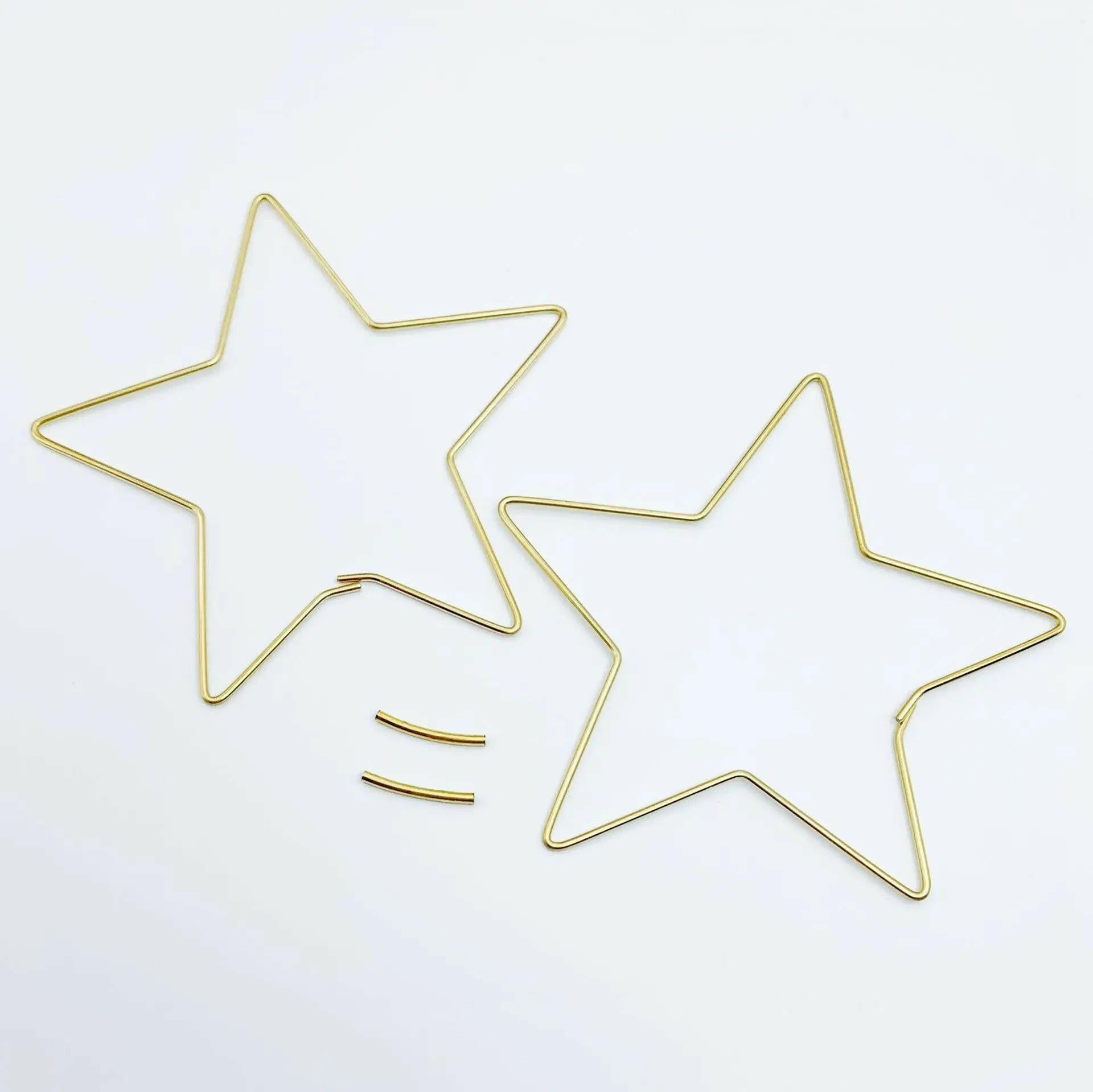 FS2107-9×9cm Star Ring For Making Car Hanger Zoe's DIY Shop