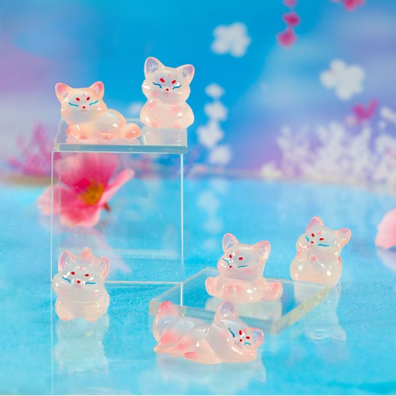 FS4890- Glowing Three-dimensional Fox Resin Beads Zoe's DIY Shop