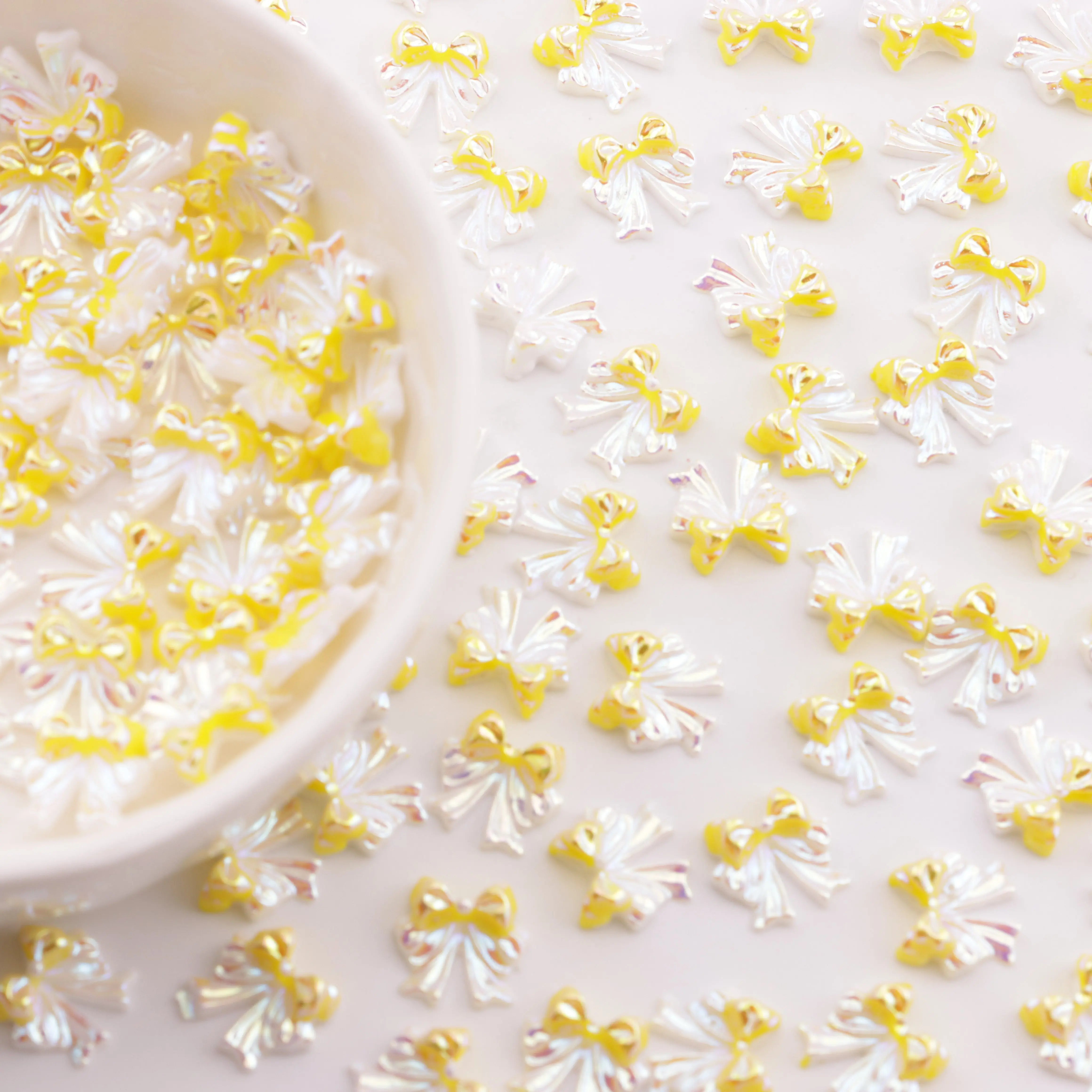 FS6005-9mm Uv Bows Charms Small Bow Patches - Zoe DIY Wholesale