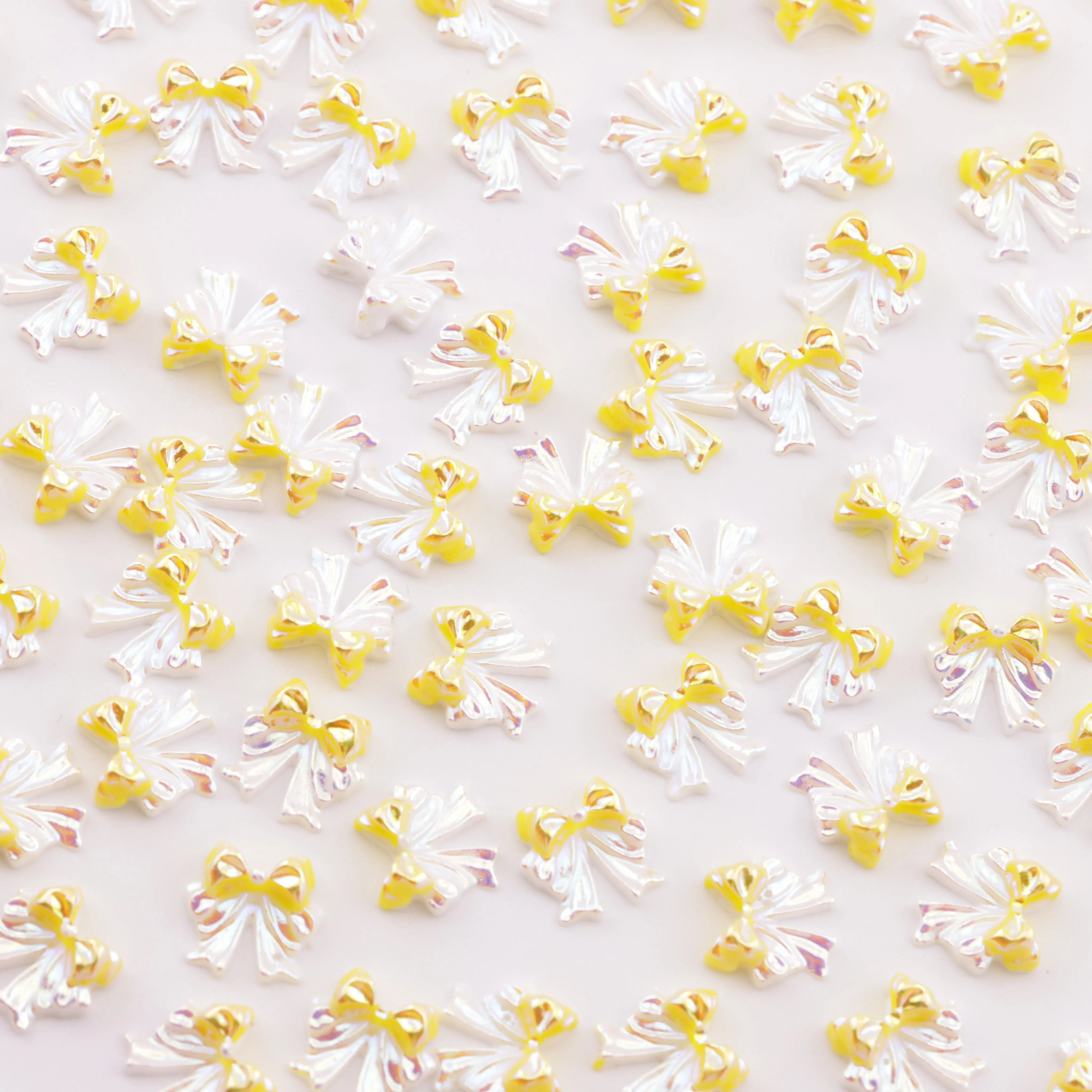 FS6005-9mm Uv Bows Charms Small Bow Patches - Zoe DIY Wholesale