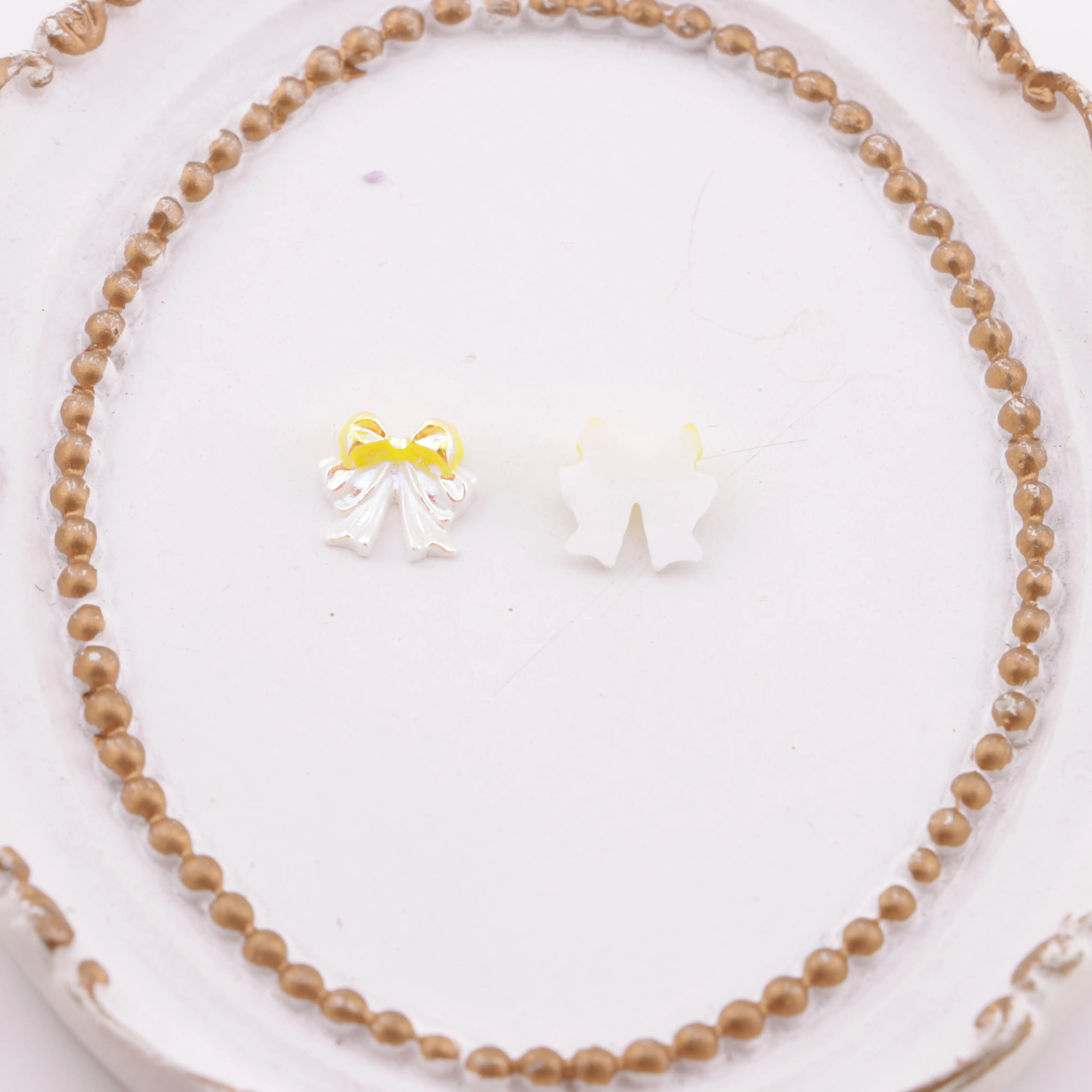 FS6005-9mm Uv Bows Charms Small Bow Patches - Zoe DIY Wholesale