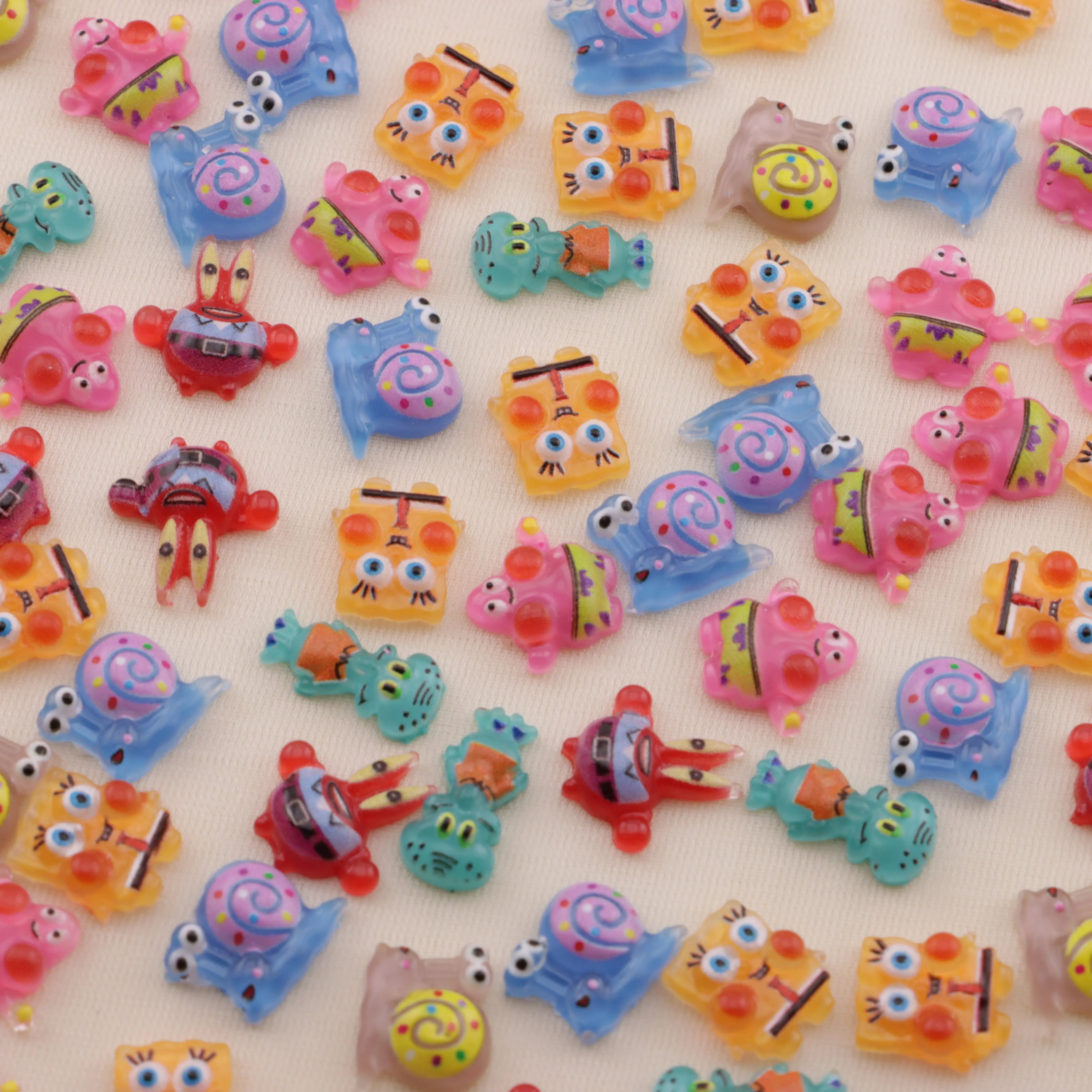 FS6509-Approximately 12Mm SpongeBob Series Nail Stickers - Zoe DIY Wholesale