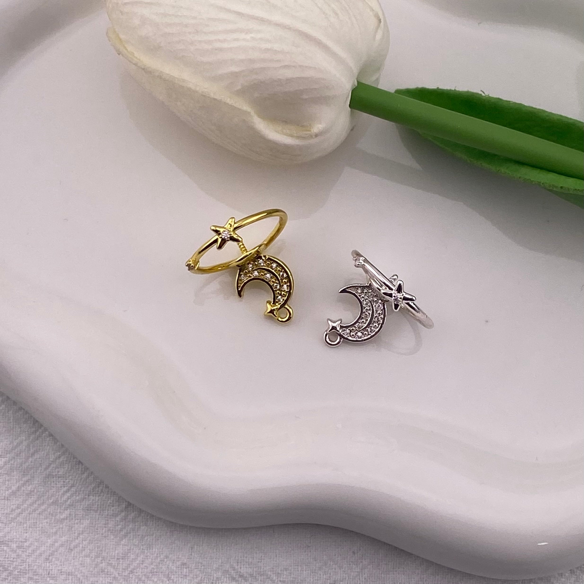 FS6174-Moon and Star Pin Zoe's DIY Shop