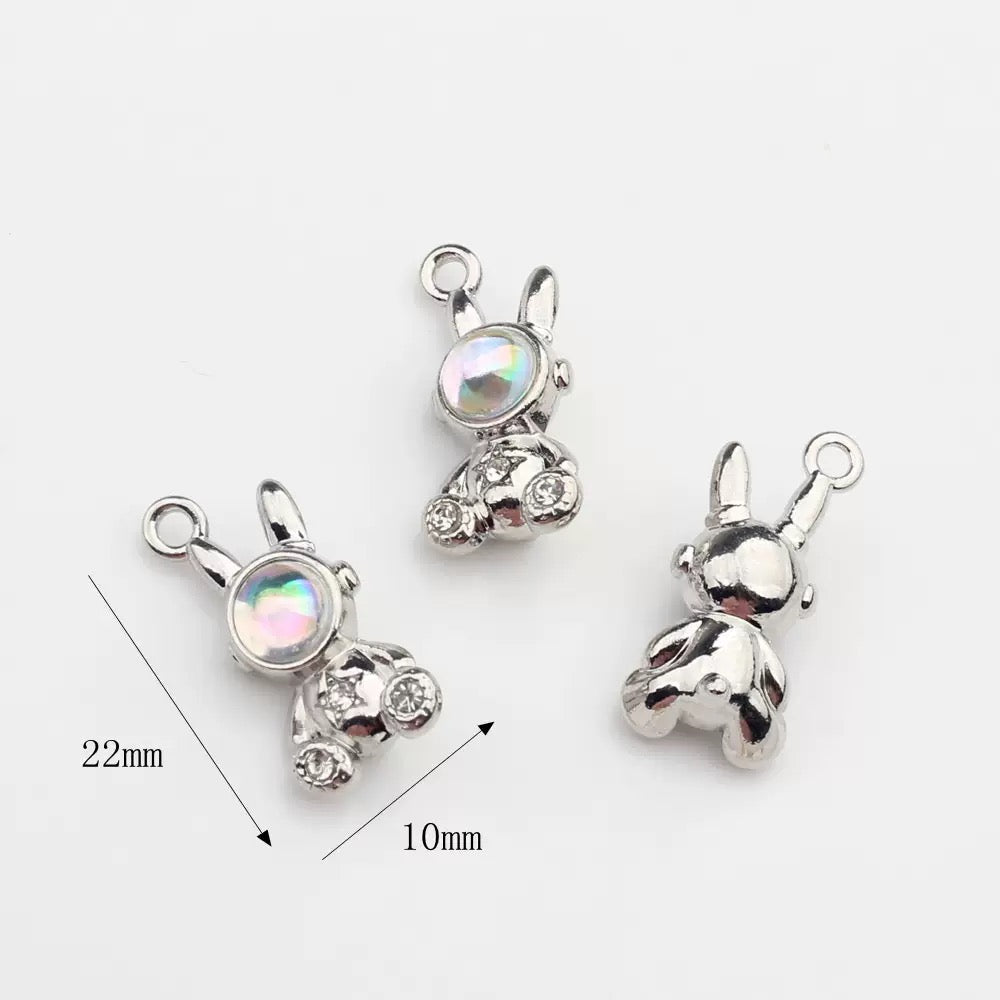 FS5801-About 14*20mm Rabbit Metal Charms For Making Earrings Or Necklace Or Bracelets Zoe's DIY Shop