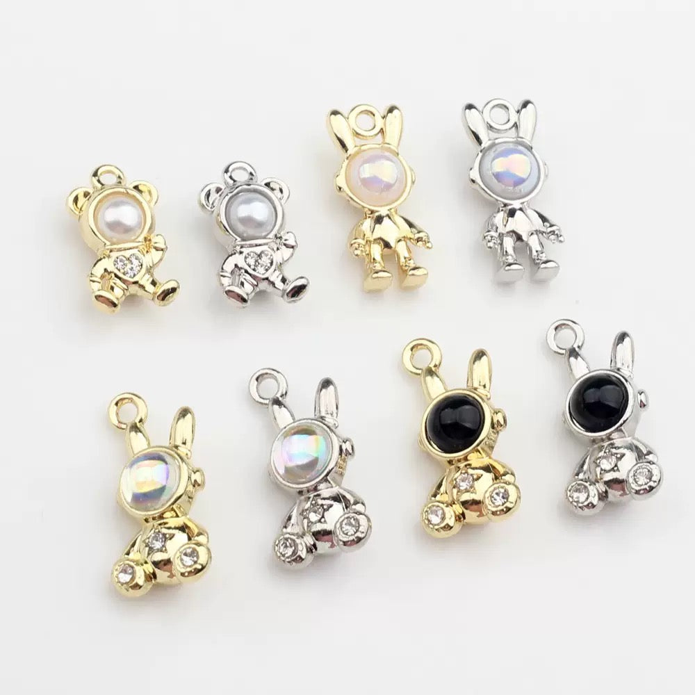 FS5801-About 14*20mm Rabbit Metal Charms For Making Earrings Or Necklace Or Bracelets Zoe's DIY Shop