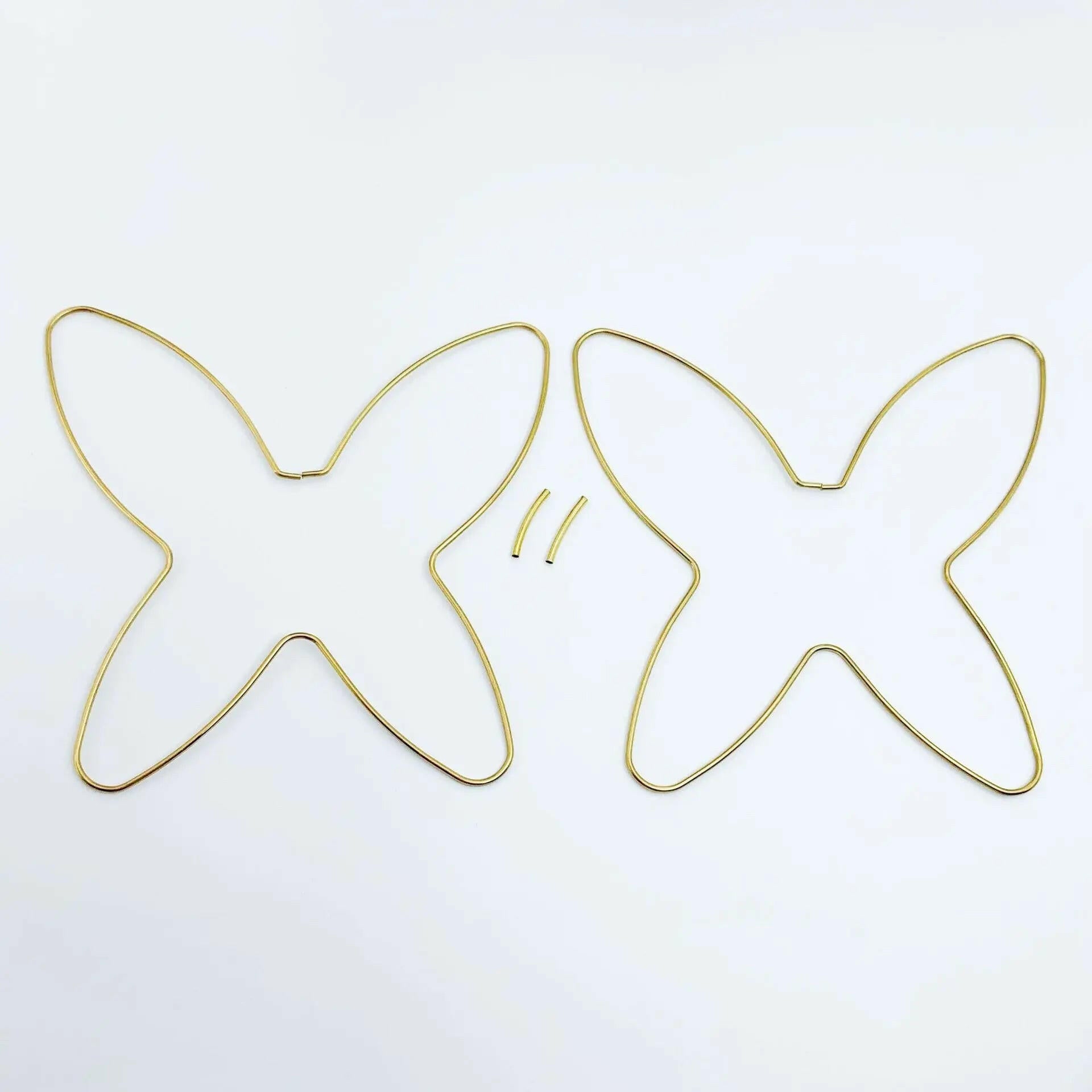 FS2102-Butterfly Wire Ring For Making Car Hanger Zoe's DIY Shop