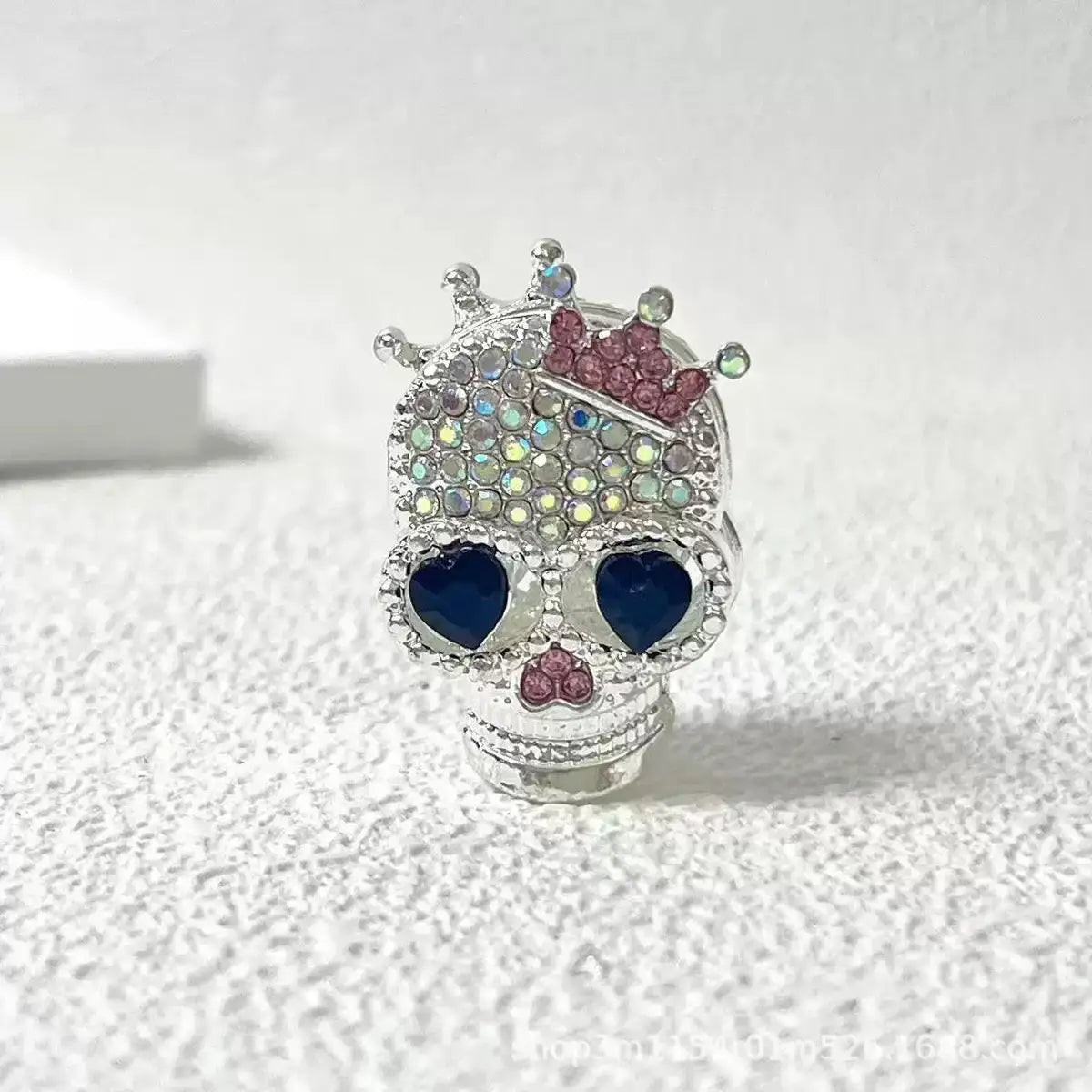 FS19376-About 29*19*16mm Halloween Skull Metal Beads