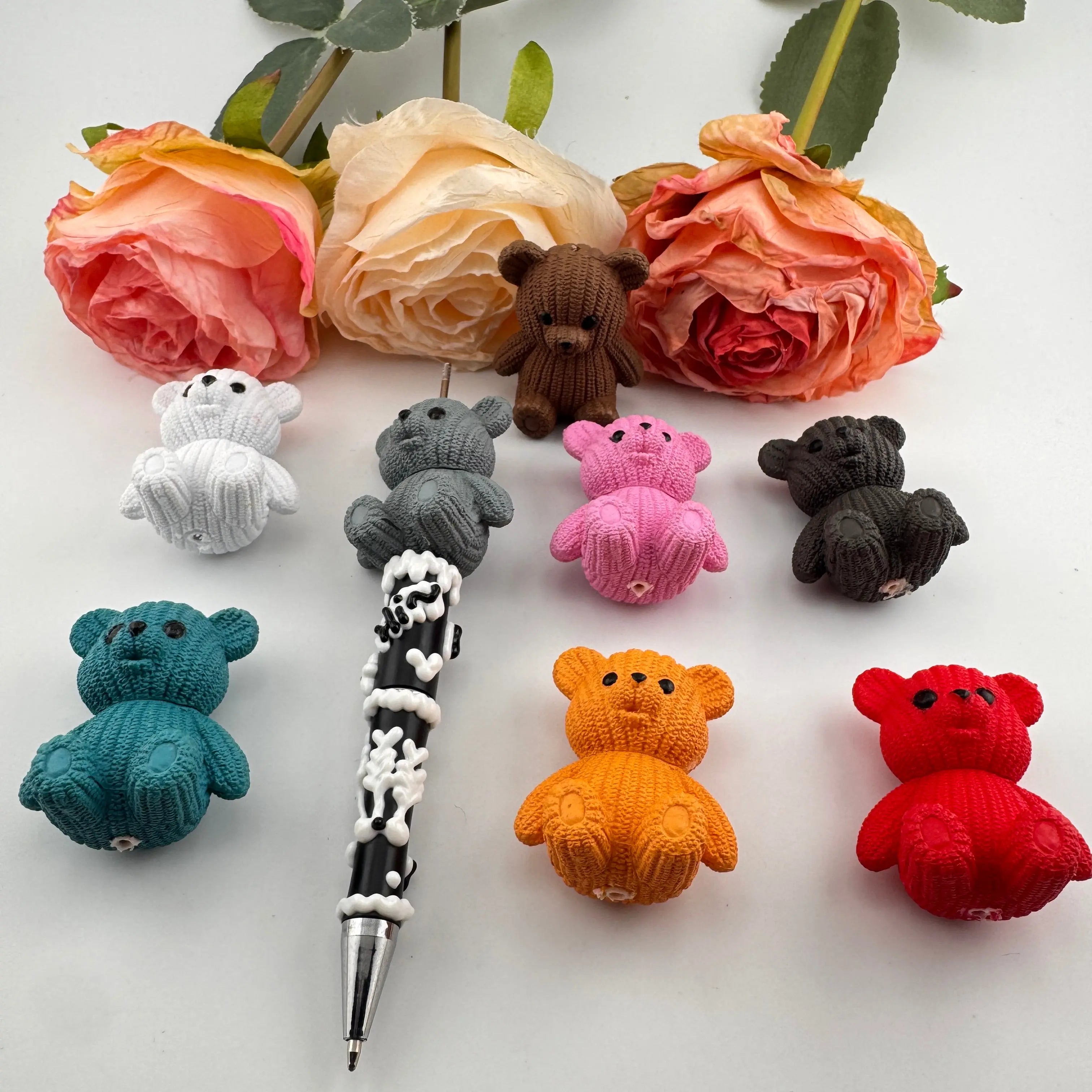 FS10008-Wool Bear Small Ornaments Cute Cartoon Doll Ornaments Zoe DIY Wholesale