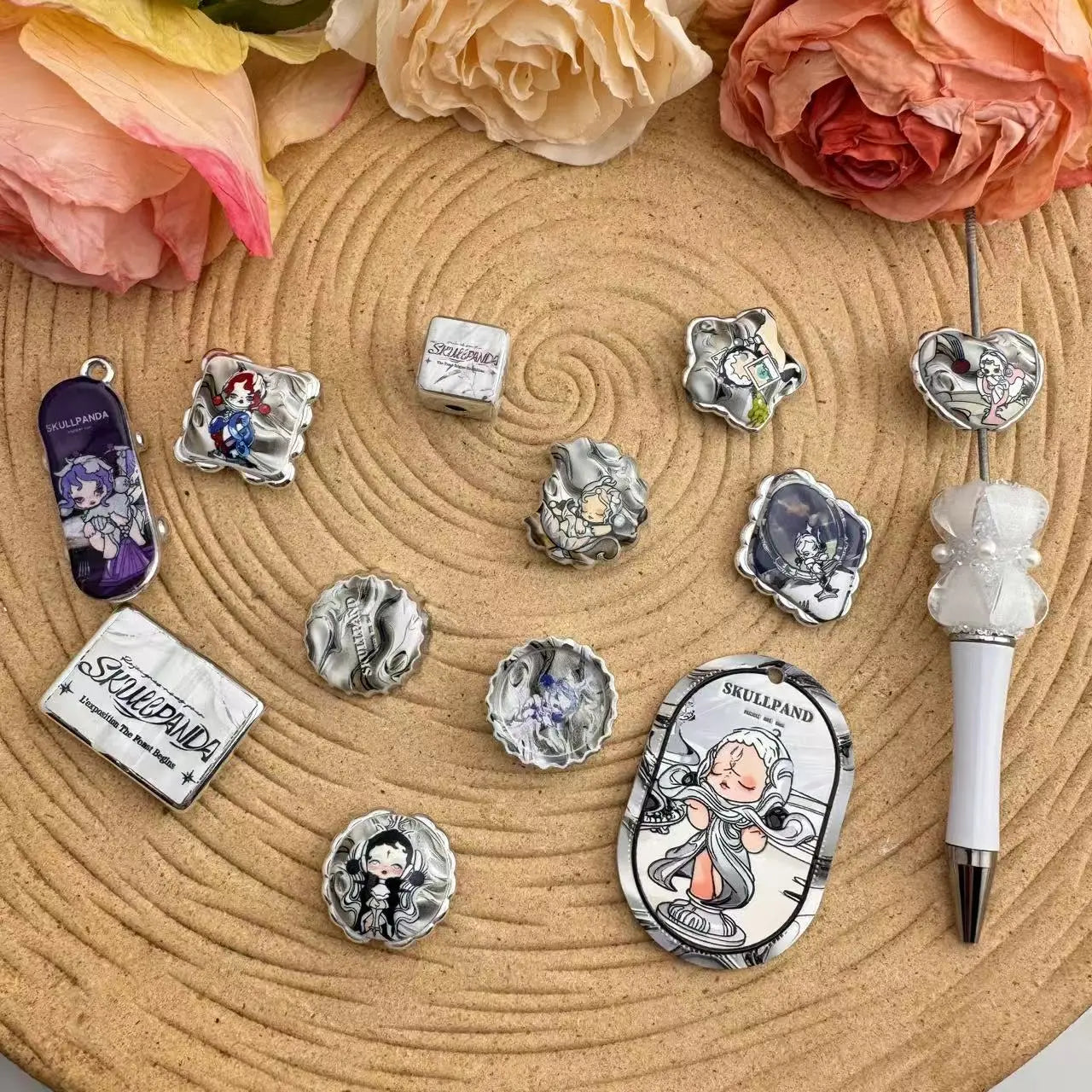 FS10027-Random Mixed SP Acrylic Beads For Making Keychain Beadable Pens Zoe DIY Wholesale