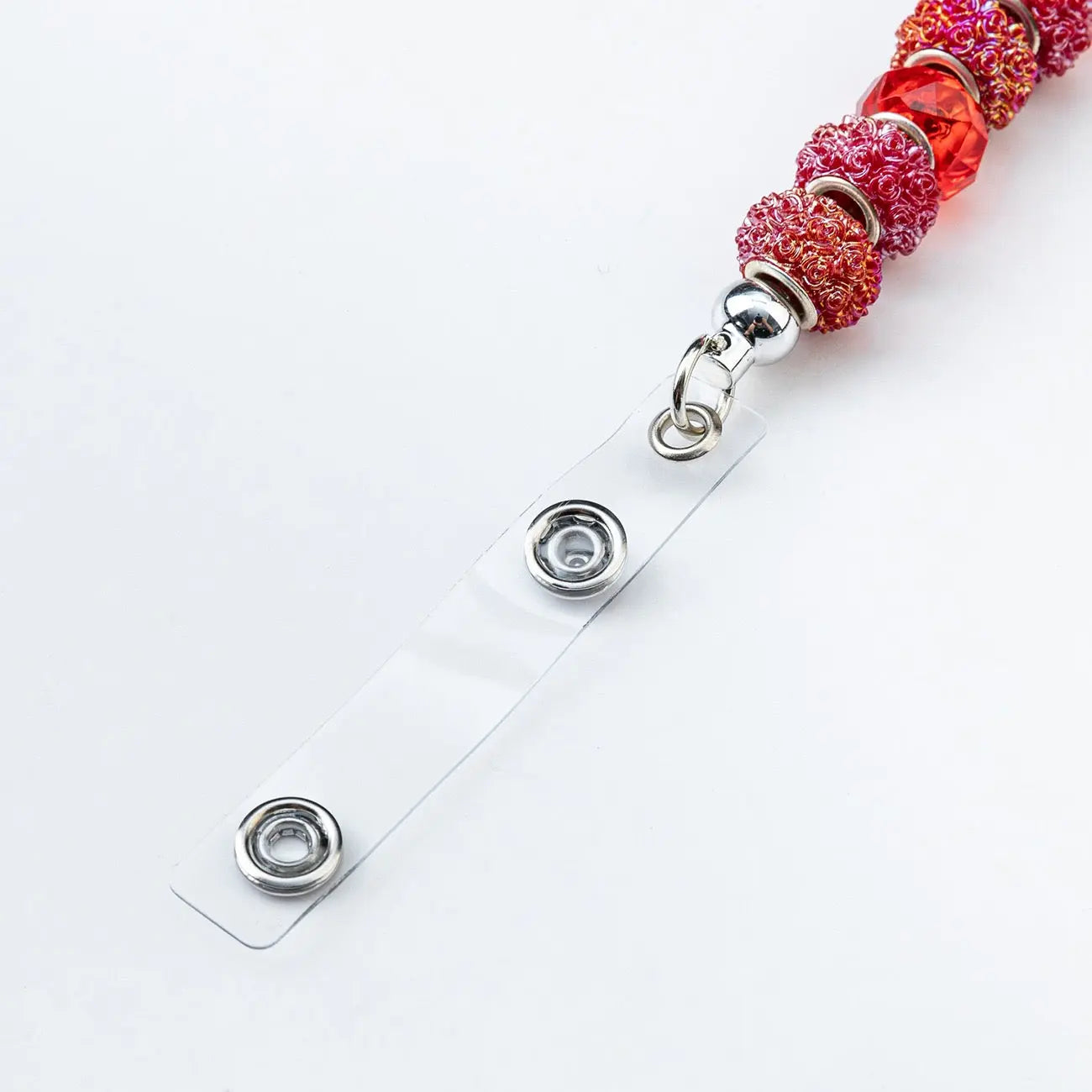 FS101601-Flash Glitter Beadable Badge Holder Reels Zoe DIY Wholesale