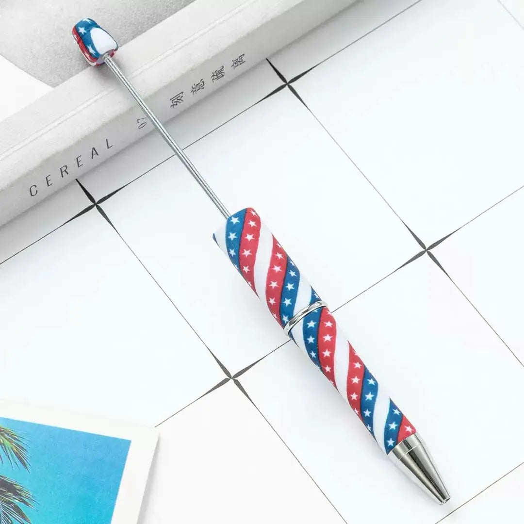 FS101730-Printed Beadable Pens Zoe DIY Wholesale