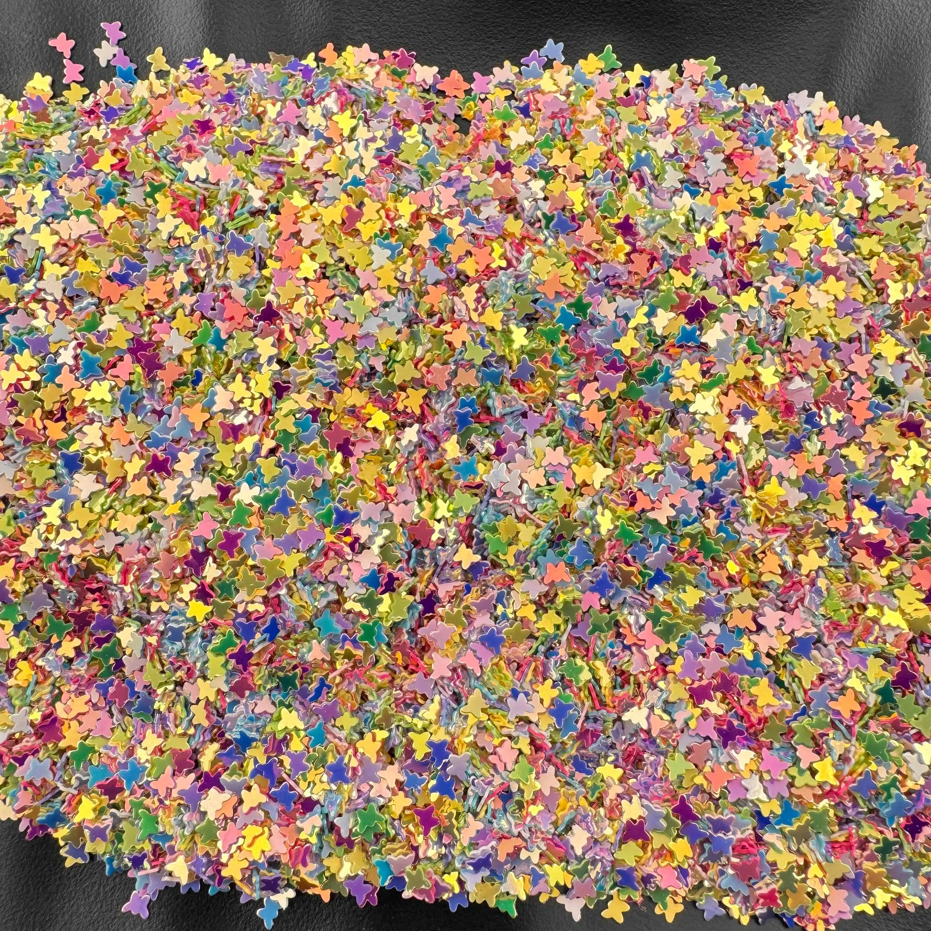 FS101835-Random Mixed Tinny Butterfly Flash Chips Zoe DIY Wholesale