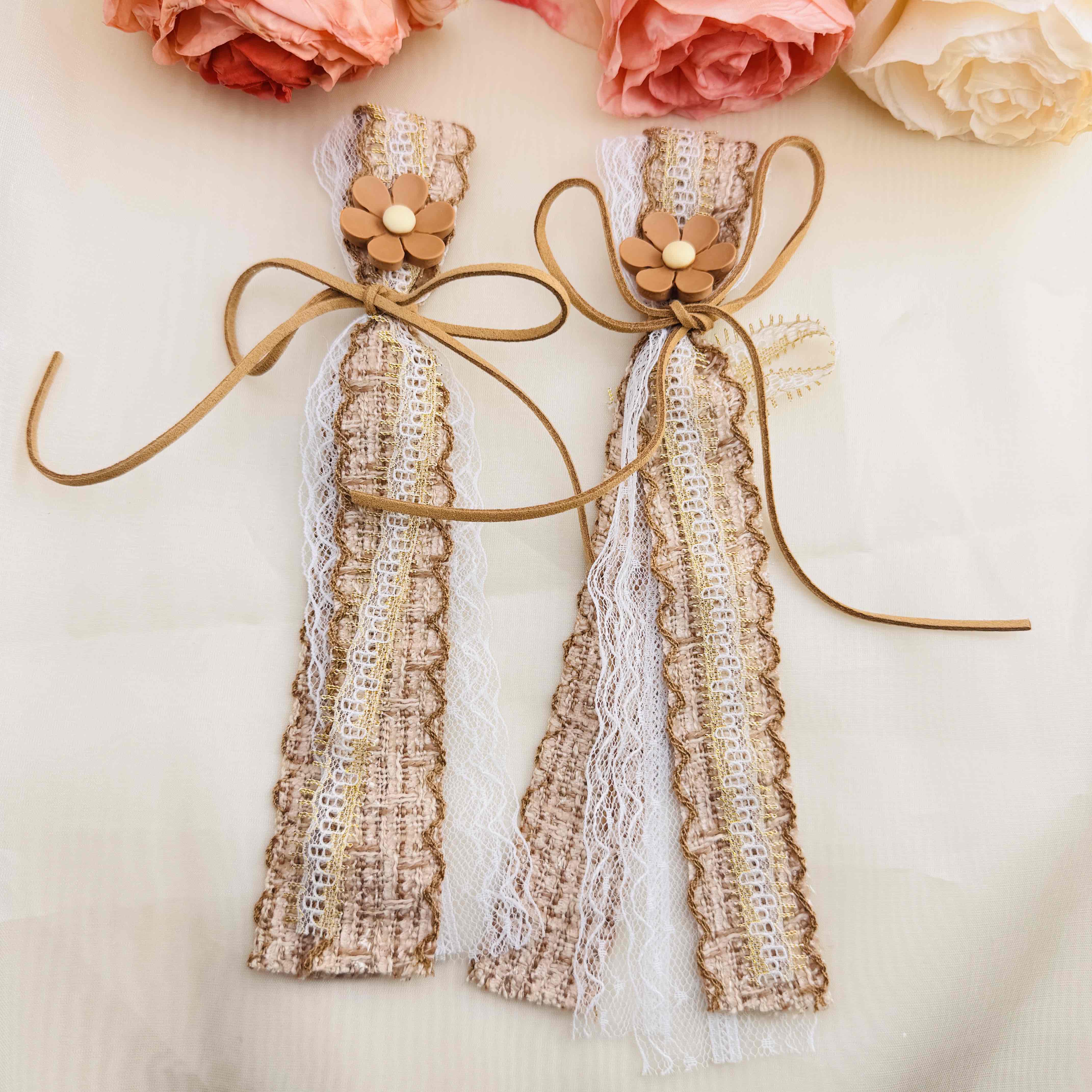FS10396-Dasiy Miu Style Lace Farbic Rope For Making Keychain Zoe DIY Wholesale