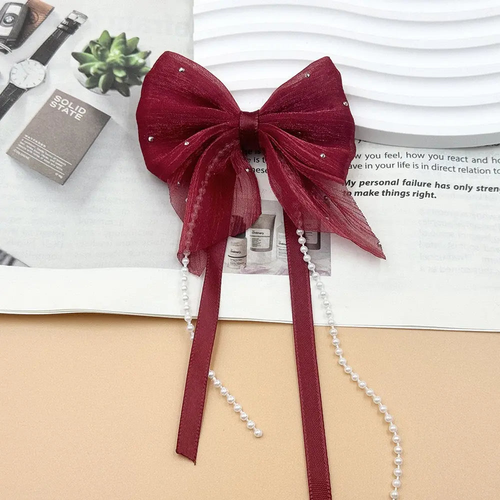 FS10686-Farbic Bow For Making Fancy Beads Zoe DIY Wholesale