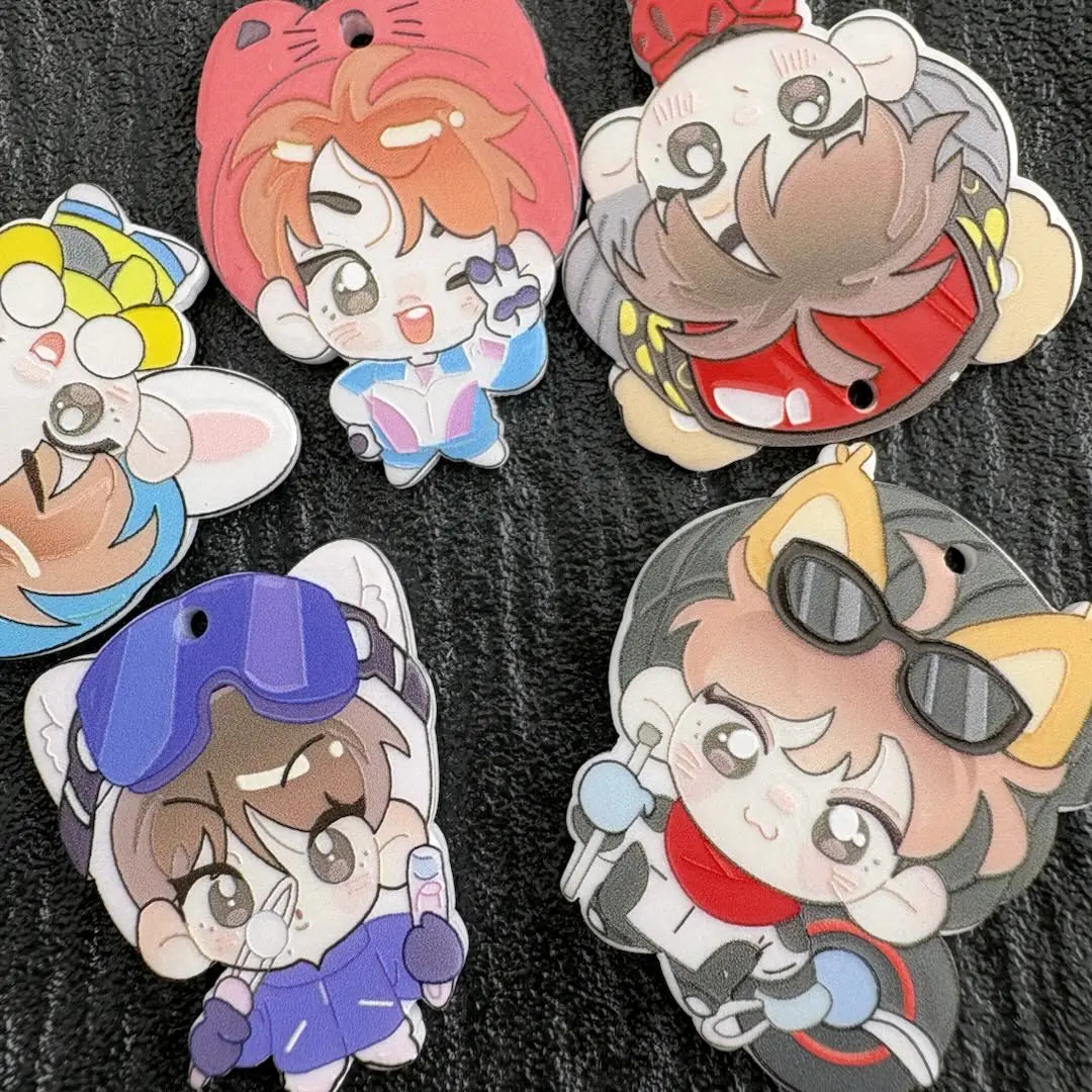 FS10771-Acrylic Anime Chibi Character Pendant Zoe DIY Wholesale
