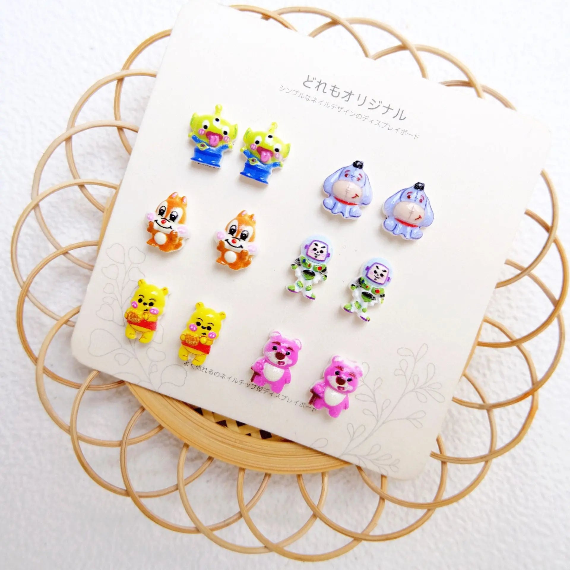 FS10779-Mixed Disney Character Acrylic Nail Charms Zoe DIY Wholesale