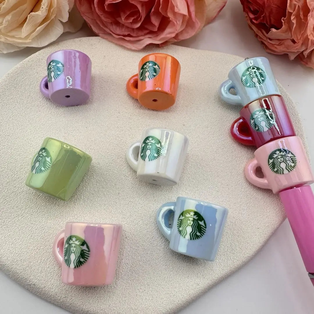 FS10905-UV Coating Starbucks Resin Beads Zoe DIY Wholesale