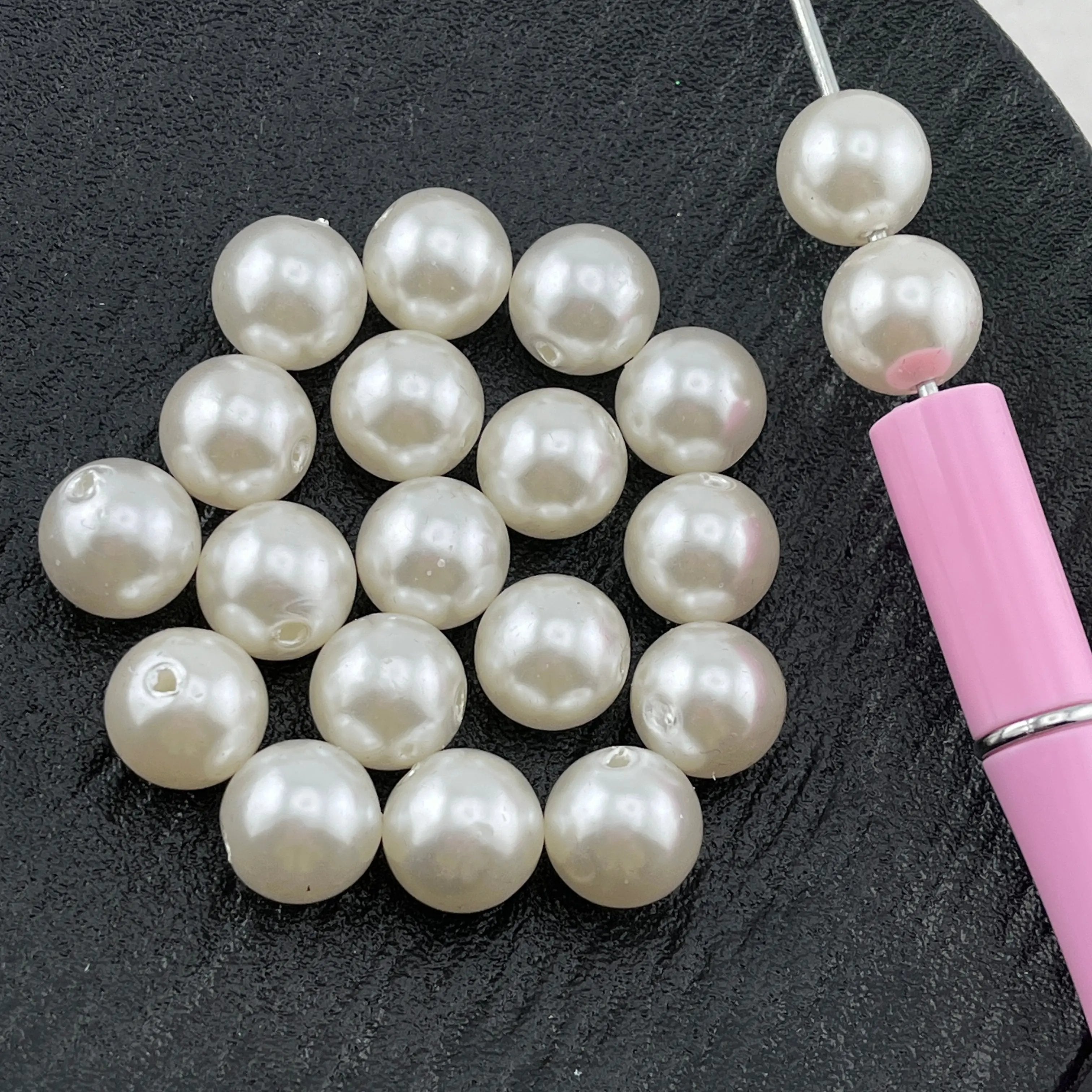 FS1267- 20PCS 13mm Round pearl Zoe's DIY Shop
