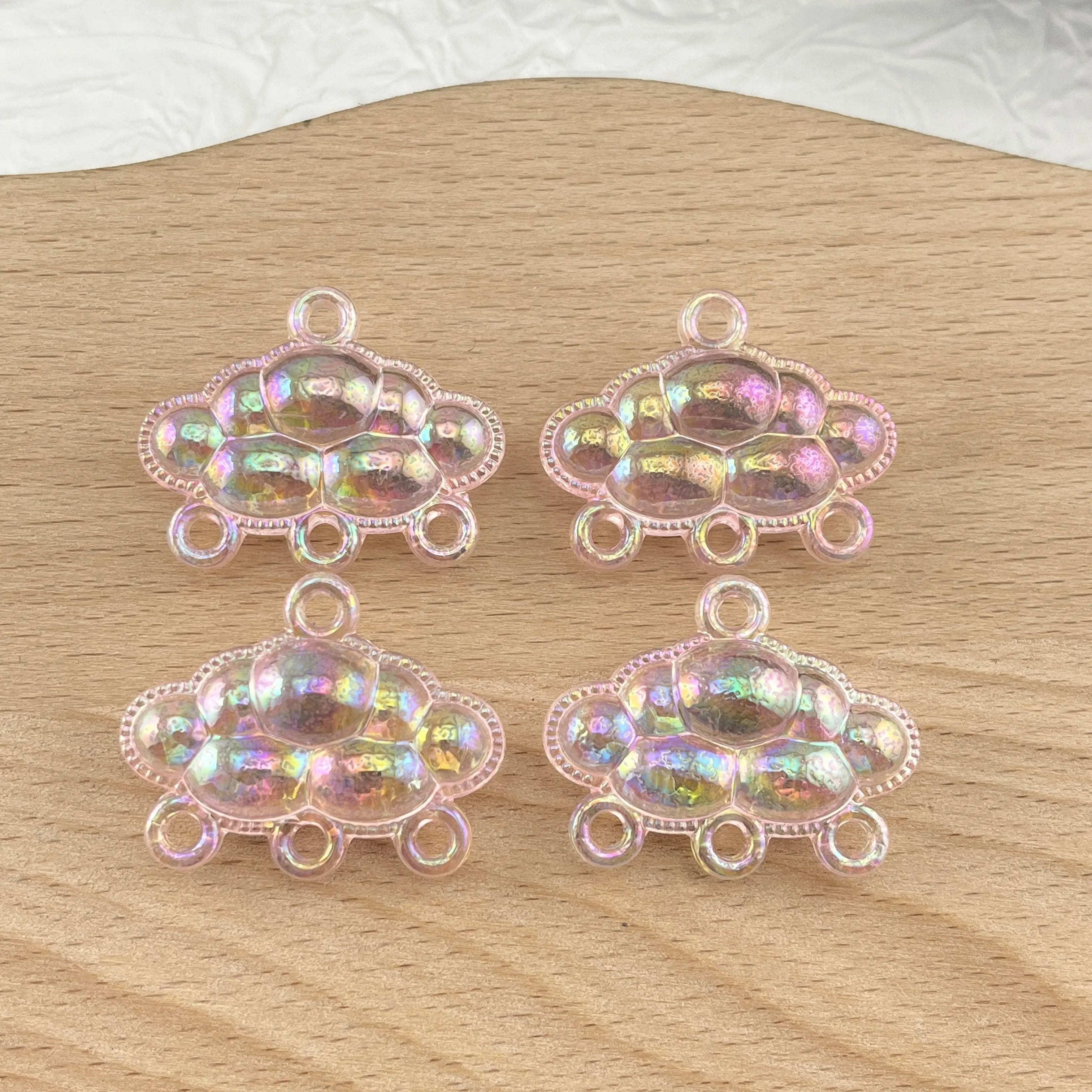 FS1269- 10PCS Four hole hanging hole cloud pendant Zoe's DIY Shop