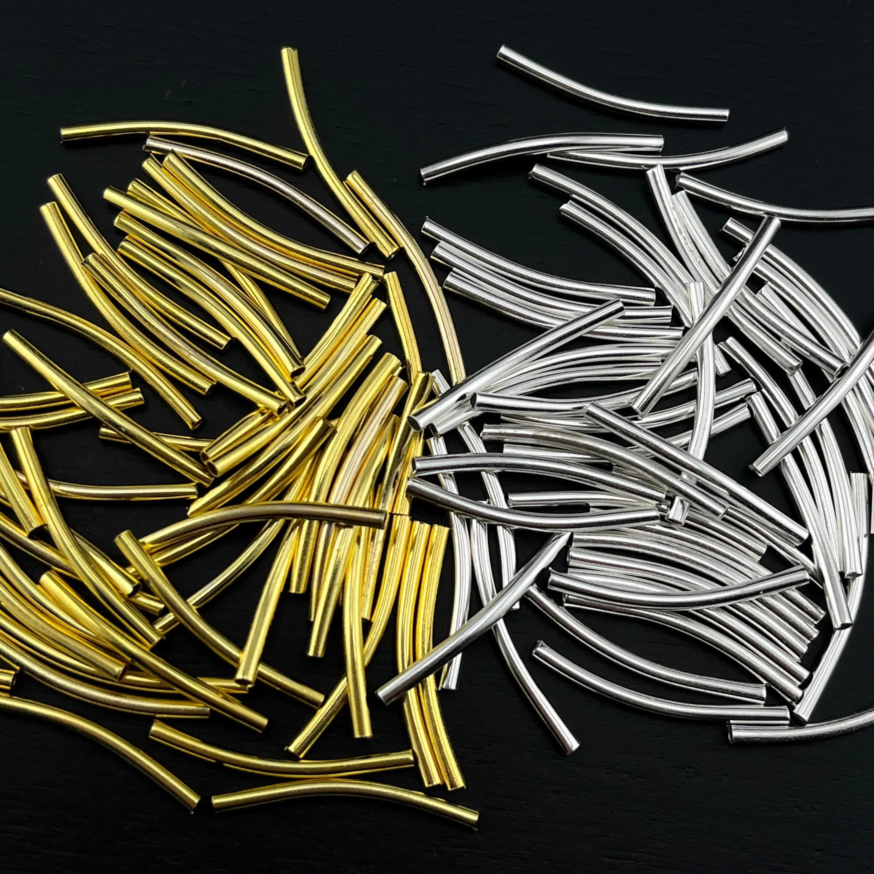 FS1603-50PCS 2*25MM Bend Tubes for car hanger Zoe's DIY Shop