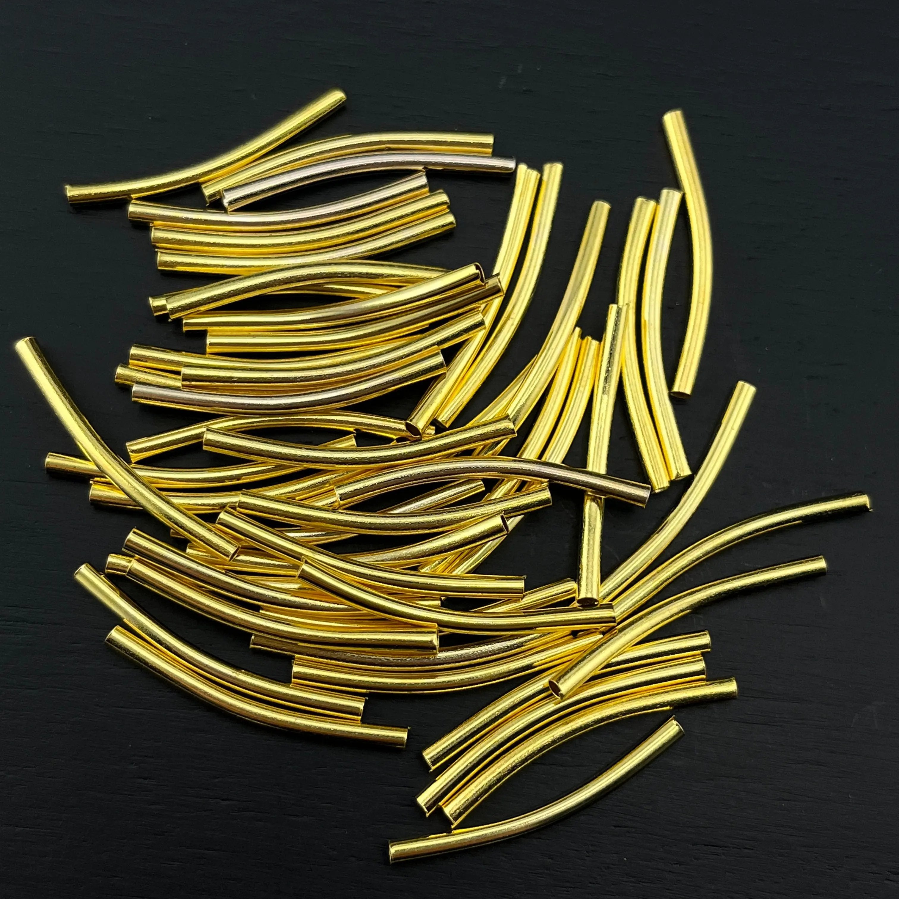 FS1603-50PCS 2*25MM Bend Tubes for car hanger Zoe's DIY Shop