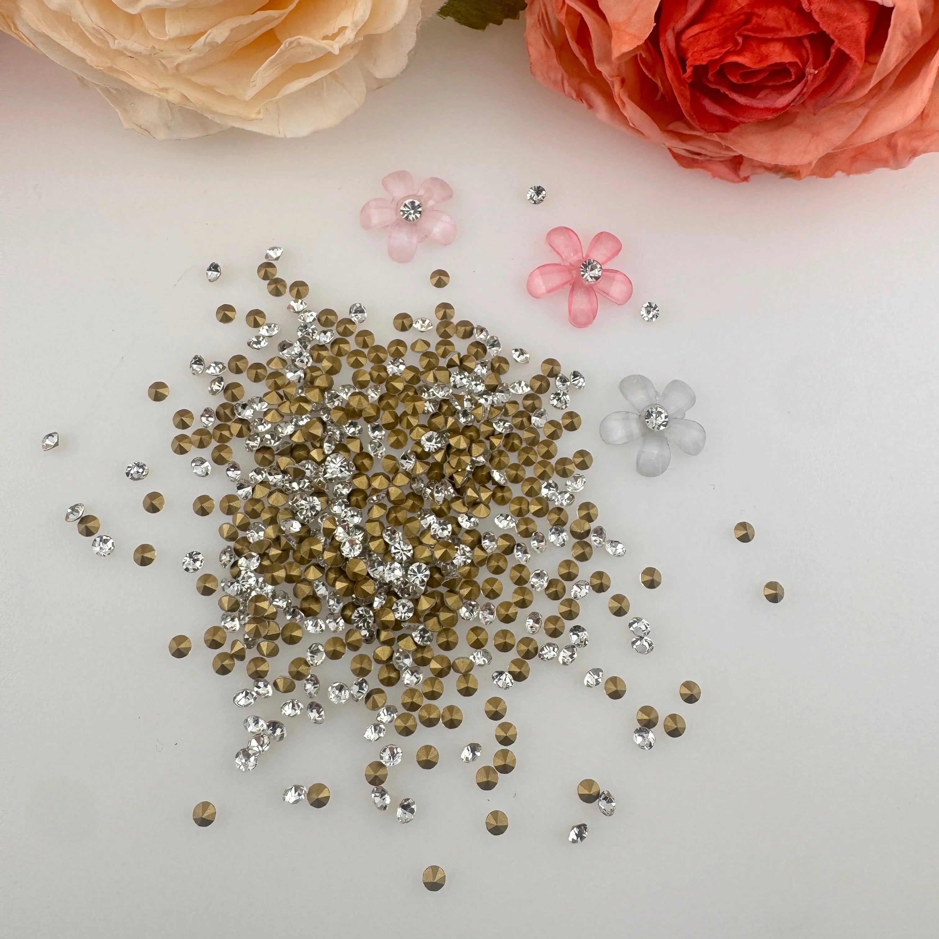 FS18746-3mm Rhinestone Nail Charms Zoe DIY Wholesale
