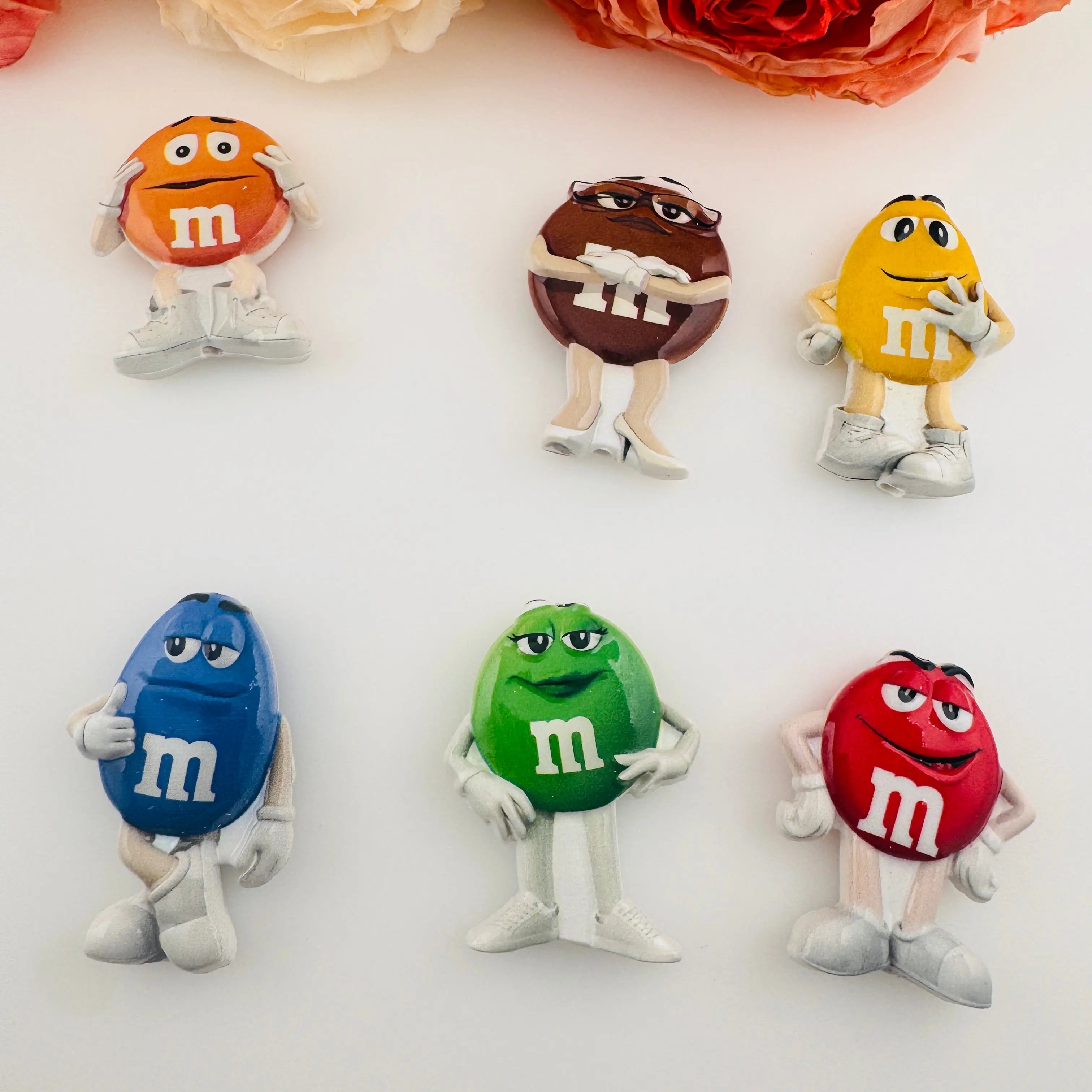 FS19243-About 30×45mm M&M Resin Beads Zoe DIY Wholesale