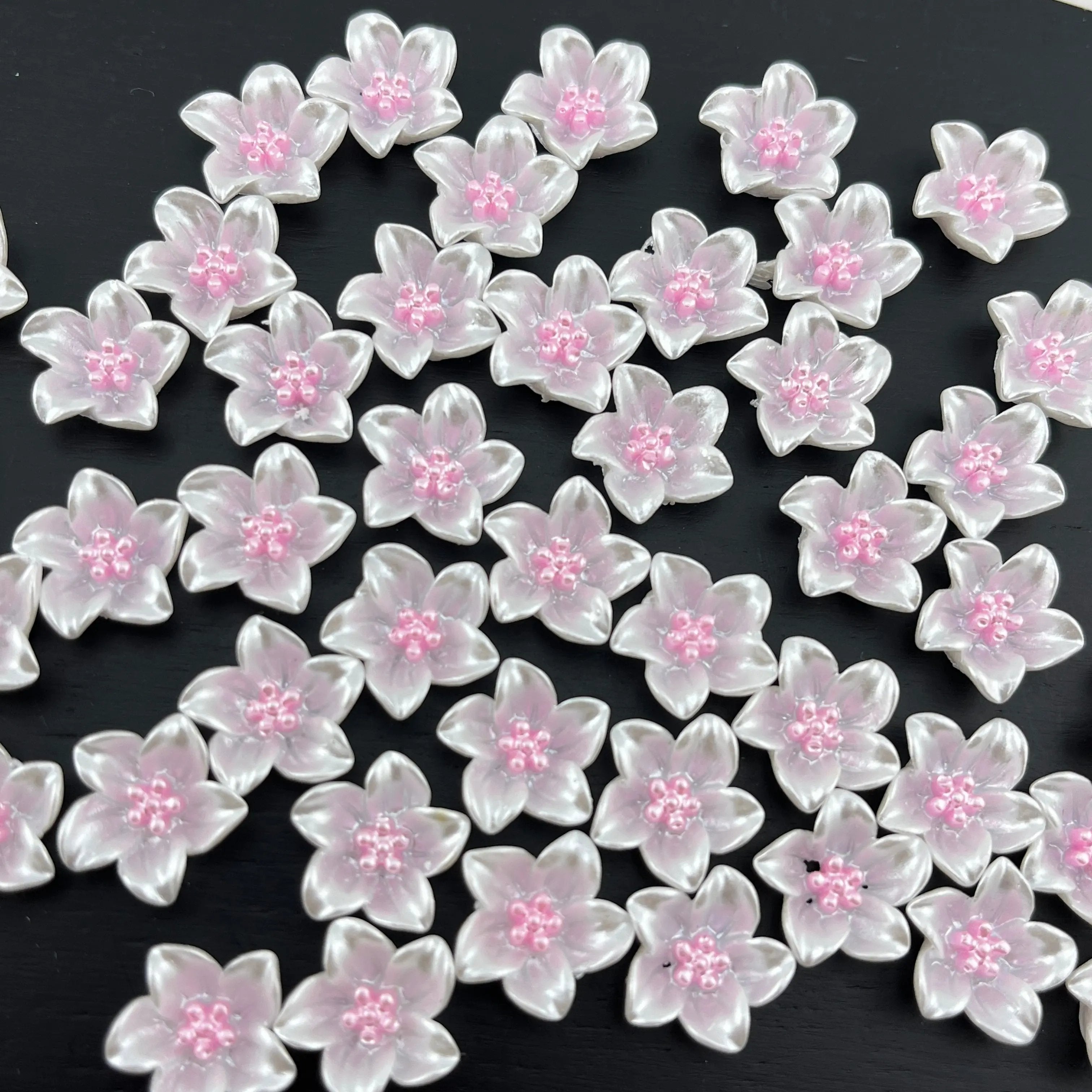 FS2152-190PCS 12MM Glowing Pearl Looking Lily Zoe's DIY Shop