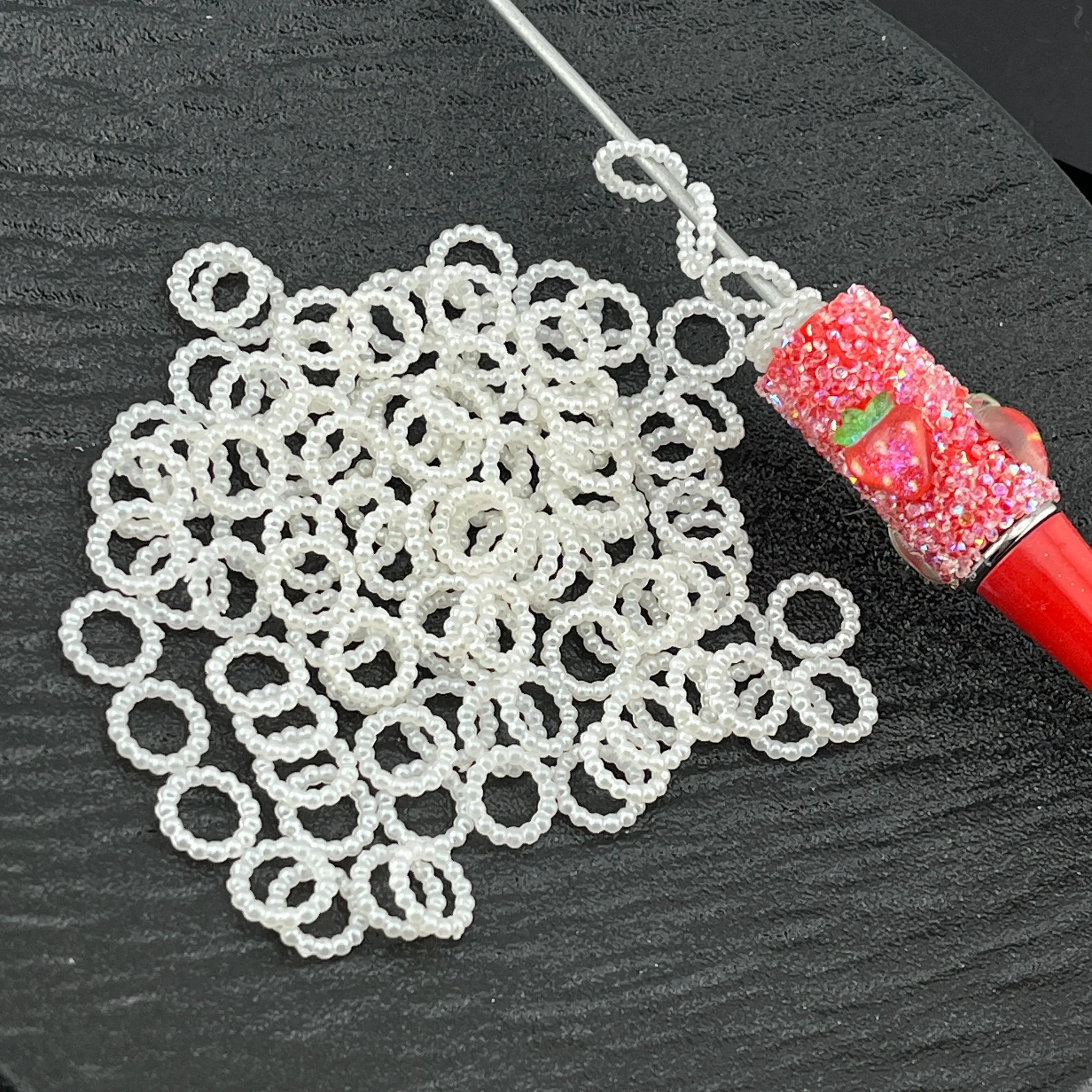 FS2200-Round pearl circle - Zoe DIY Wholesale