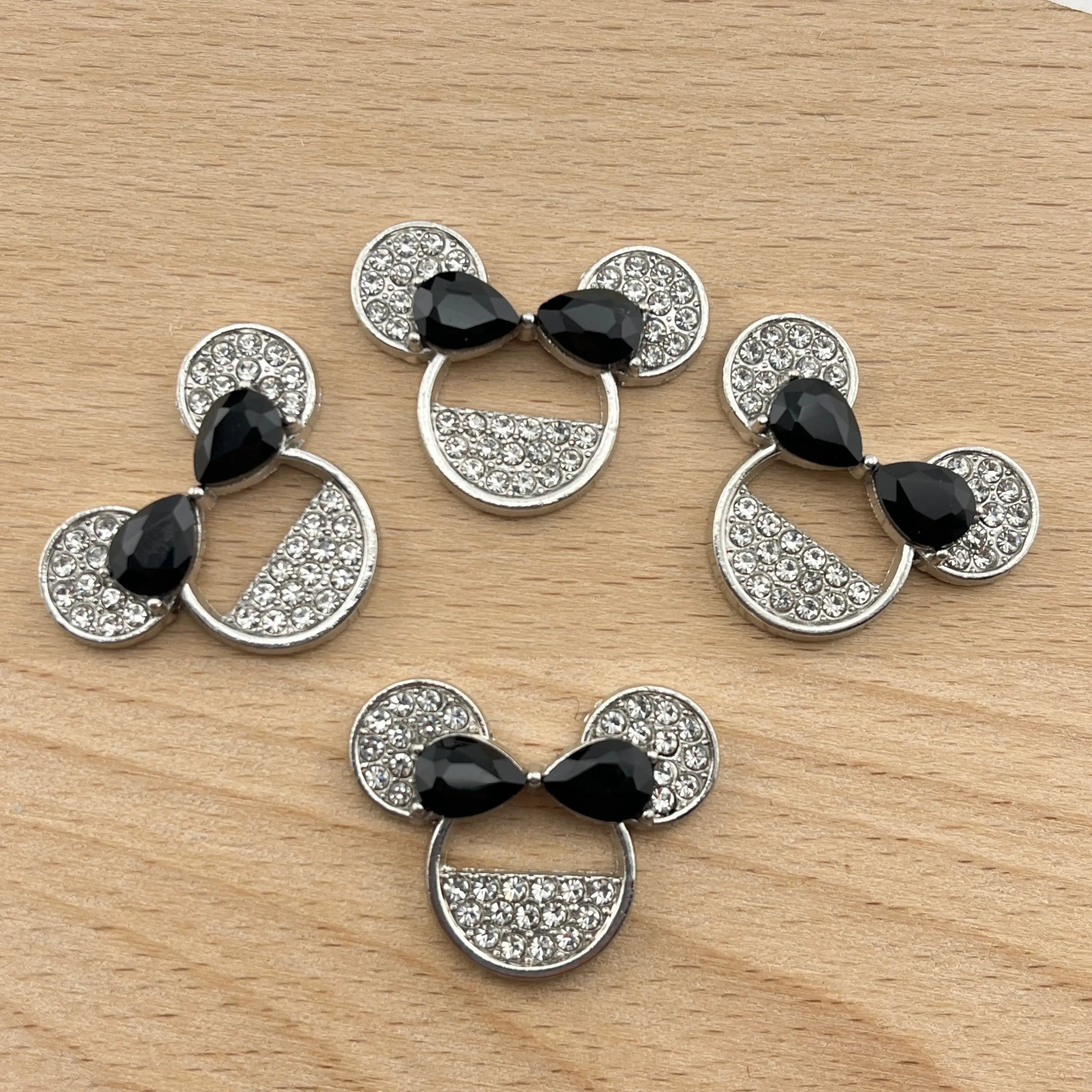 FS2288-5PCS Minnie head diamond alloy patch Zoe's DIY Shop