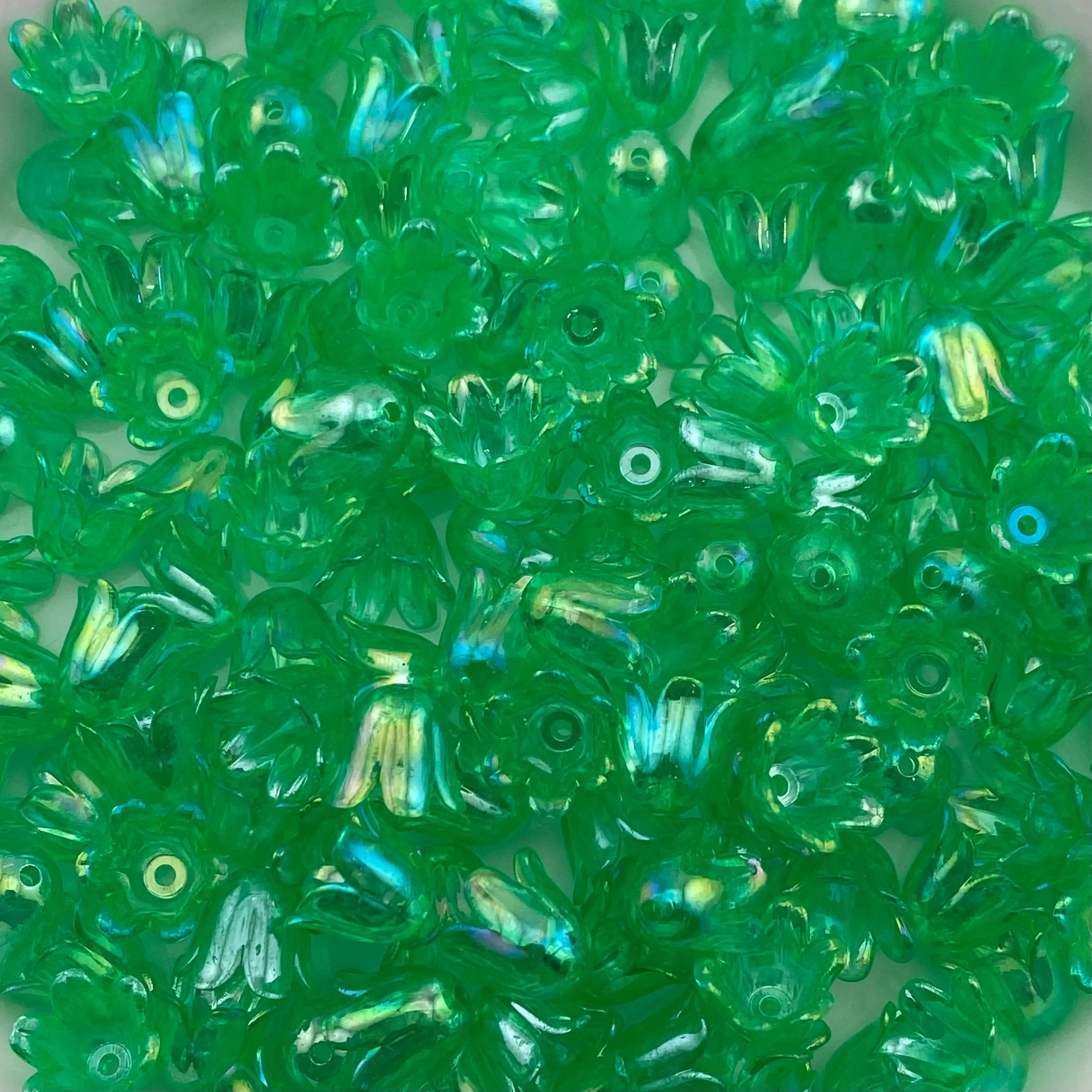 FS2408-8*10MM Size Clear Valley Of Lilly Flower For Making Car Hanger - Zoe DIY Wholesale