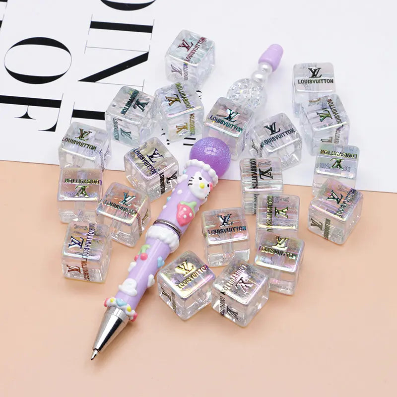 FS3679- 16mm Transparent LV Square Acrylic Zoe's DIY Shop