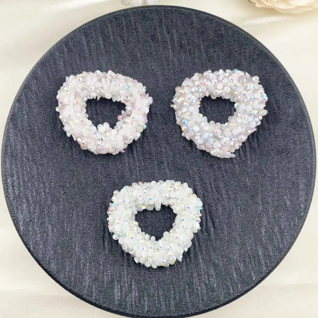 FS3995-공예 및 DIY 주얼리 제작용 라인스톤 하트 프레임 비즈 Zoe DIY 도매