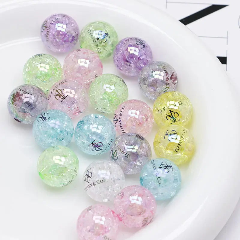 FS4279- 16mm Crackle Acrylic Beads Zoe's DIY Shop