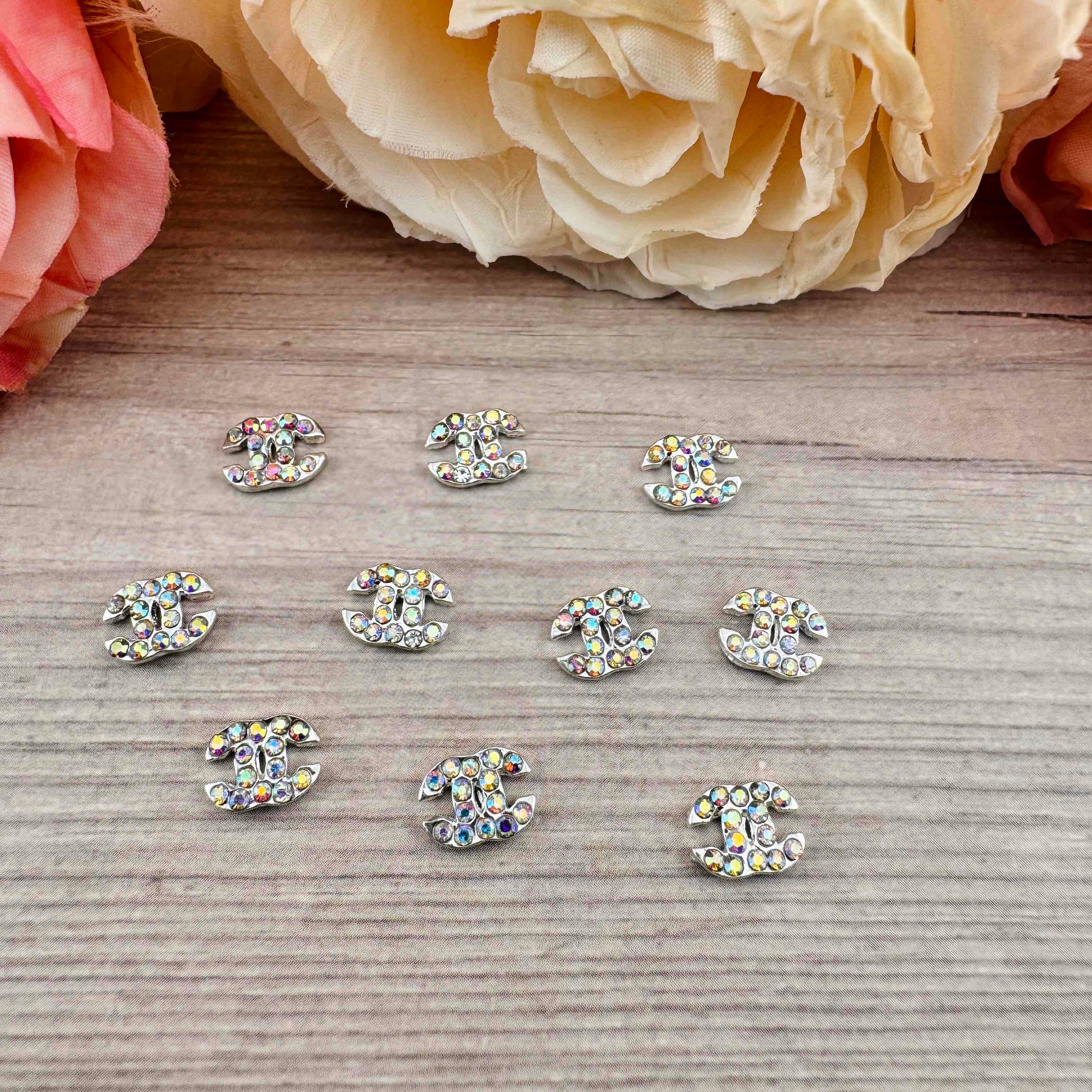 FS4746-8mm C Metal Nail Charms Zoe DIY Wholesale