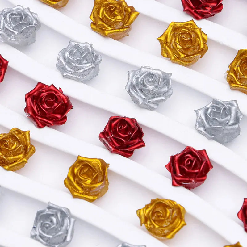 FS5368-10mm Lacquer Sensation Velvet, Soft Flower Charms Soft Flower Patches, Luminous Night Glow For DIY Project - Zoe DIY Wholesale