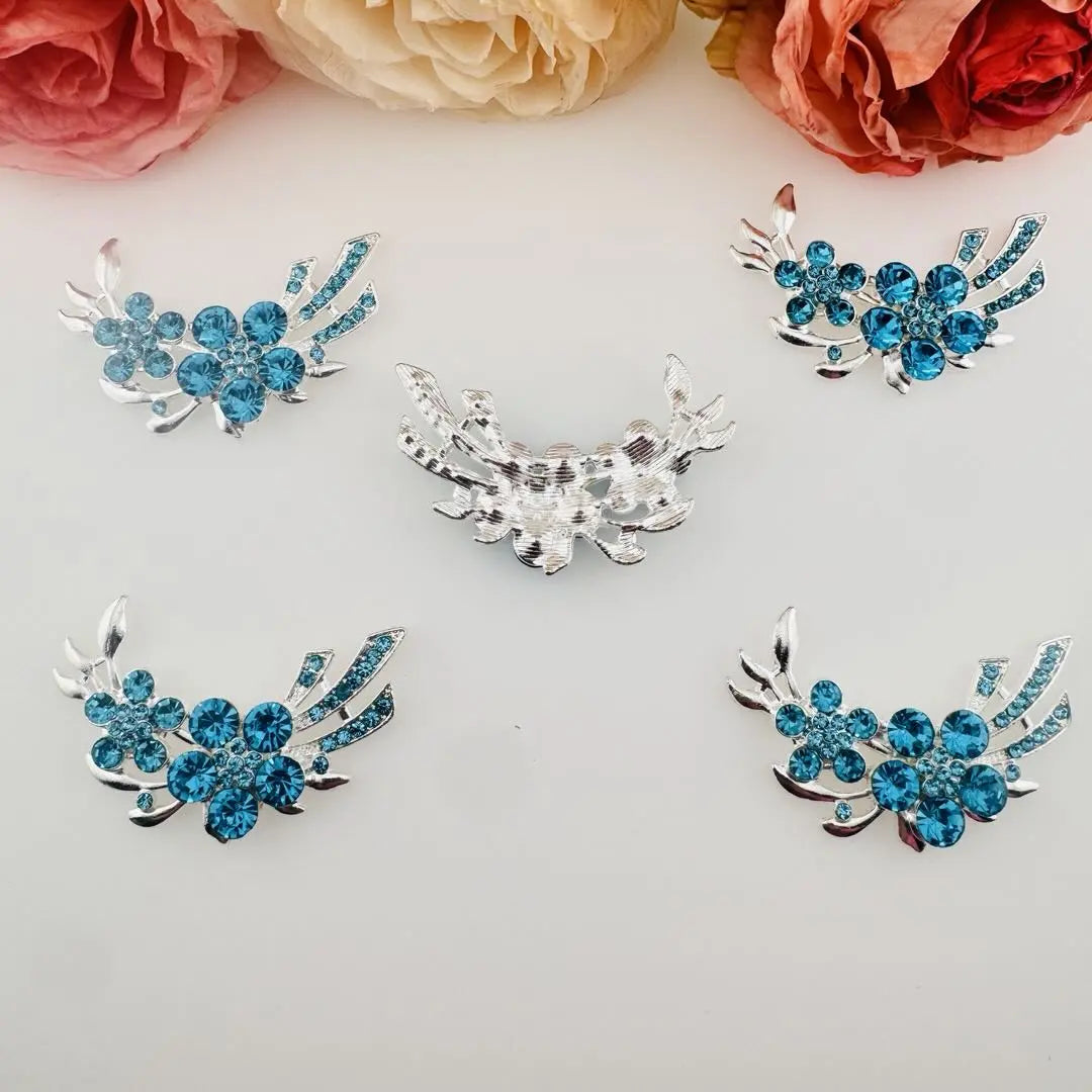 FS5428-53*35mm 2 Flower Metal Charms Zoe DIY Wholesale